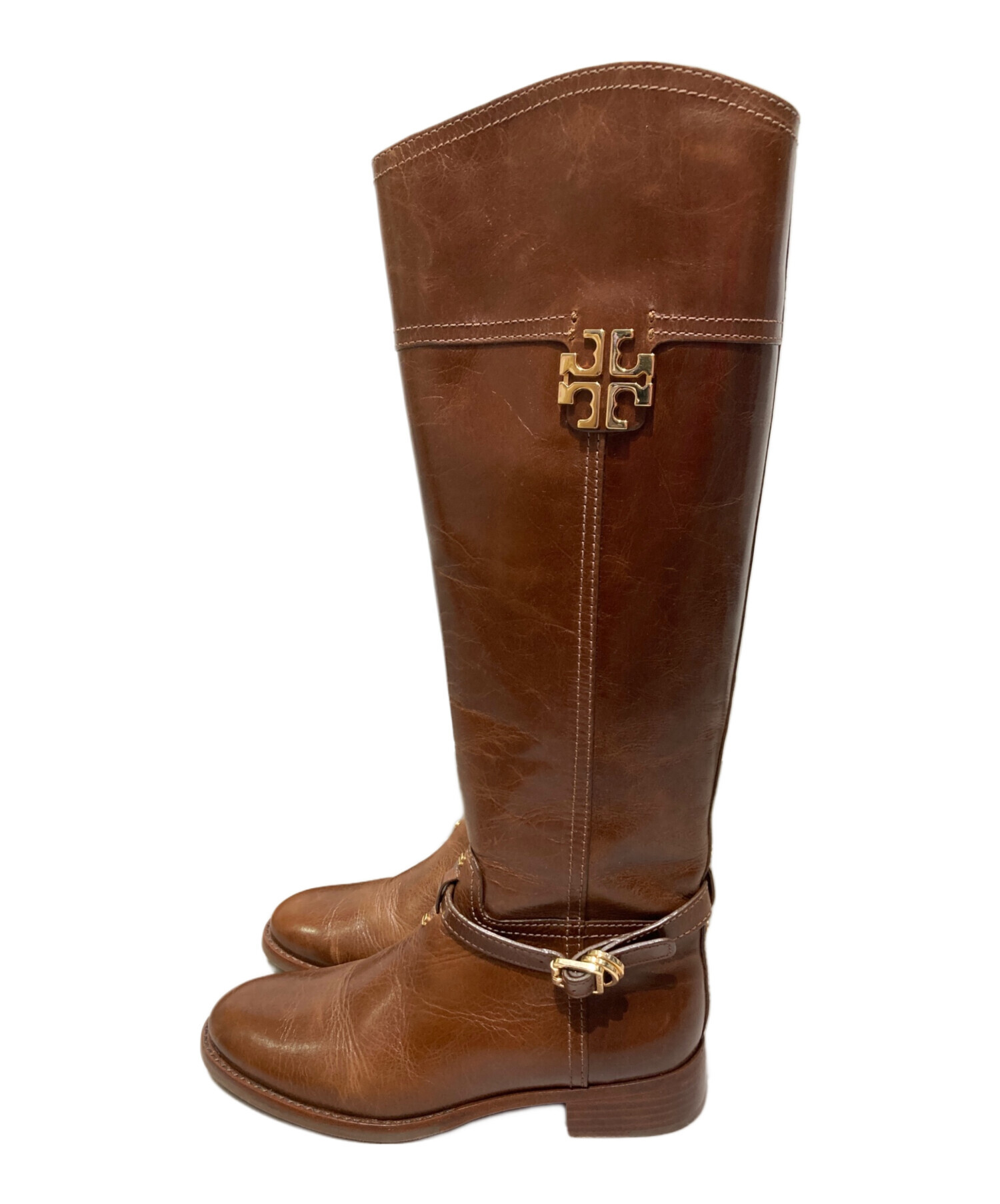 中古・古着通販】TORY BURCH (トリーバーチ) ロングブーツ ブラウン