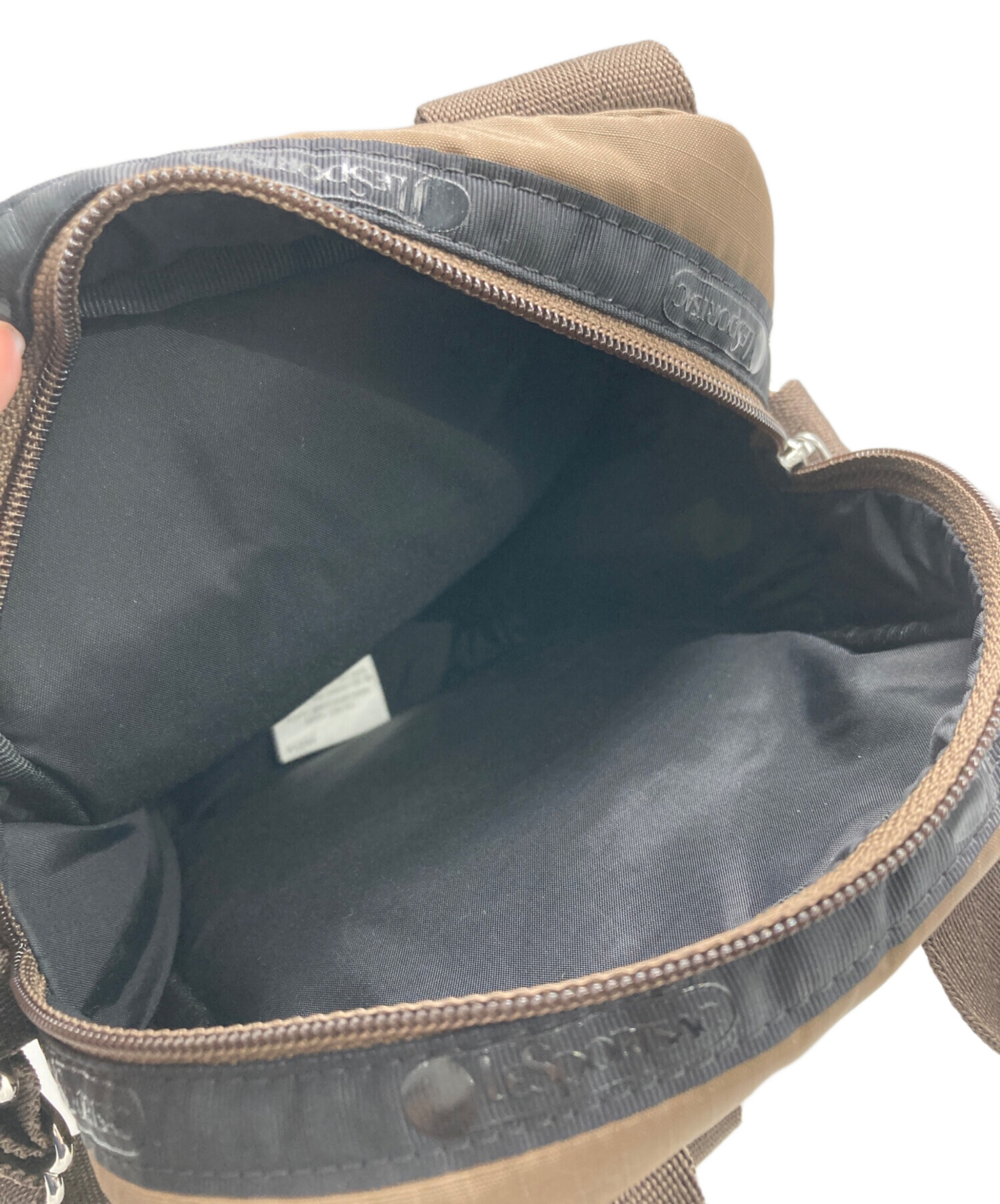 美品 LeSportsac レスポートサック パフィーミニバッグ ショルダーバッグ ブラウン メンズ レディース 古着 中古 USED 中古・古着通販】LeSportsac (レスポートサック) Megumi Kanzaki