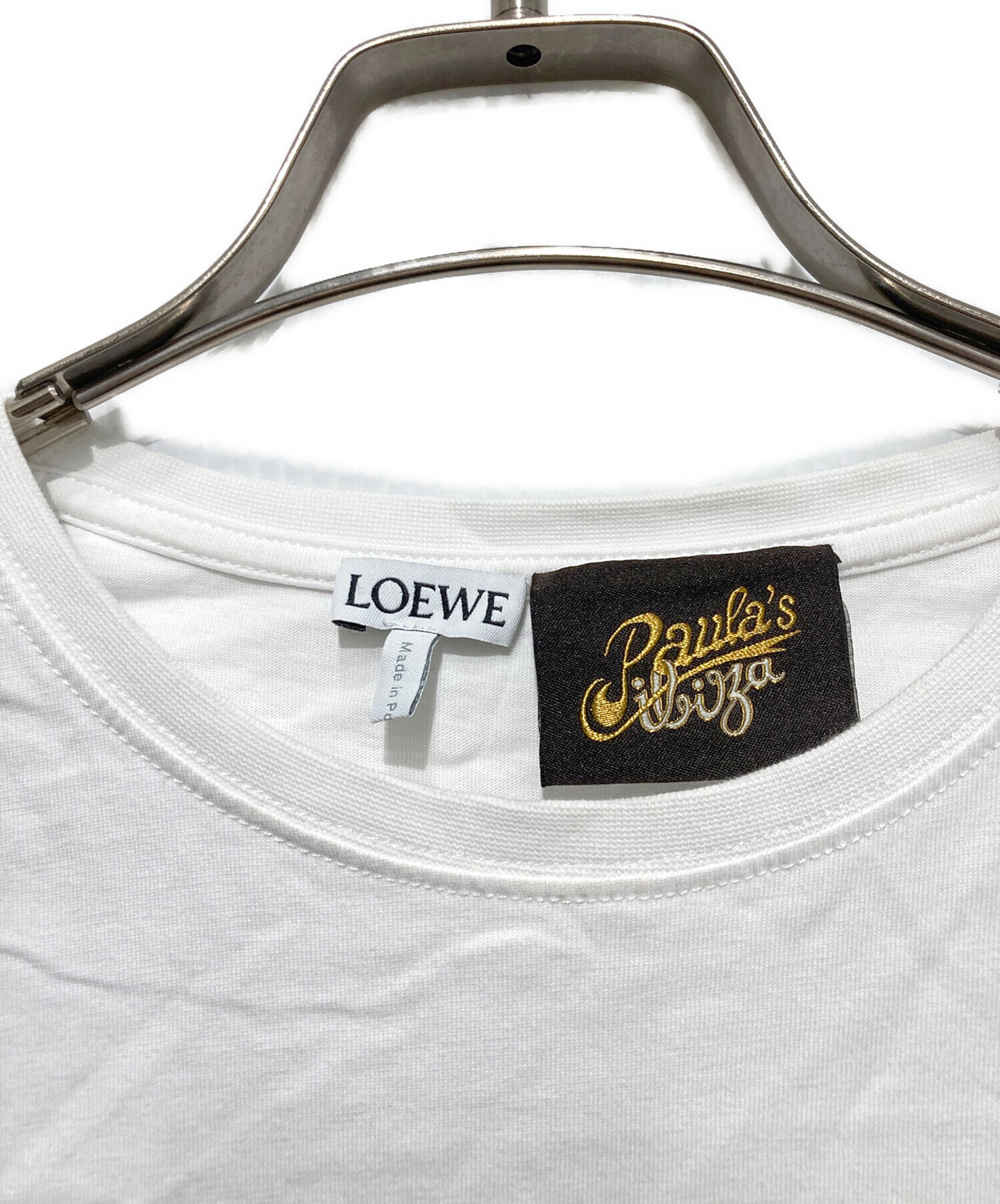 LOEWE ライオンプリント ホワイトシャツ 中古・古着通販】LOEWE (ロエベ) プリントTシャツ ホワイト サイズ:S