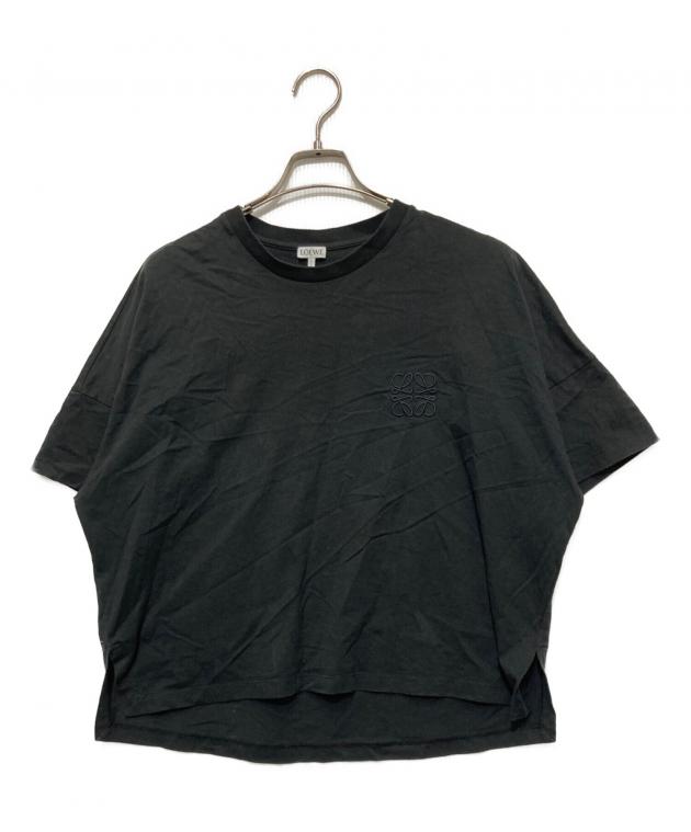 中古・古着通販】LOEWE (ロエベ) アナグラム刺繍Tシャツ ブラック