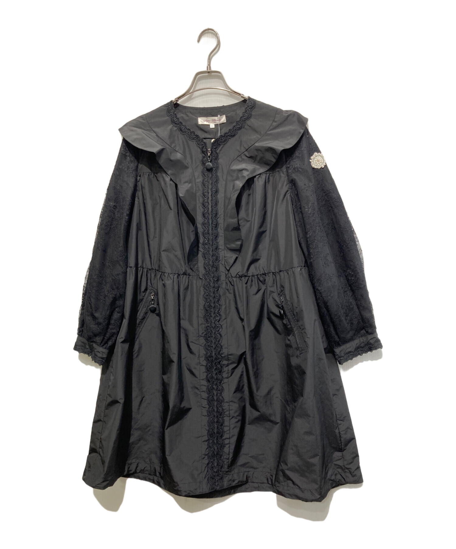 中古・古着通販】Super Beauty (スーパービューティ) 袖レースデザイン