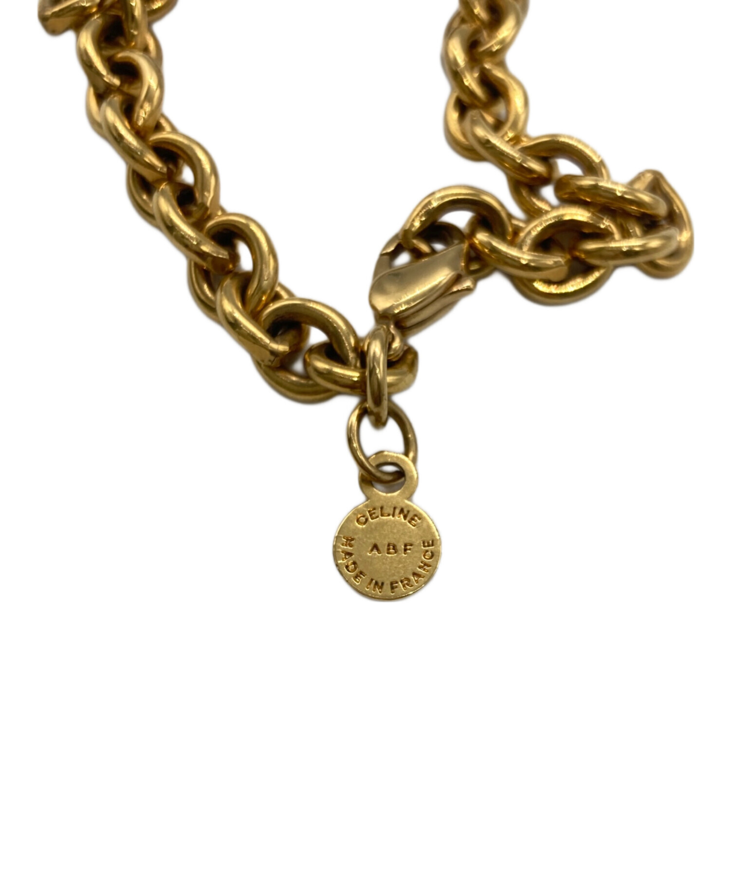 美品　セリーヌ　ブレスレット　サークルロゴ　アクセサリー　ゴールド 中古・古着通販】CELINE (セリーヌ) 3連サークルロゴブレスレット