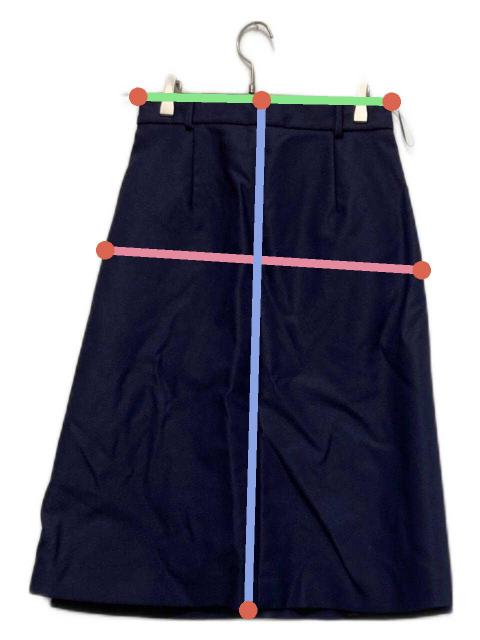 中古・古着通販】BALENCIAGA (バレンシアガ) スカート ネイビー サイズ