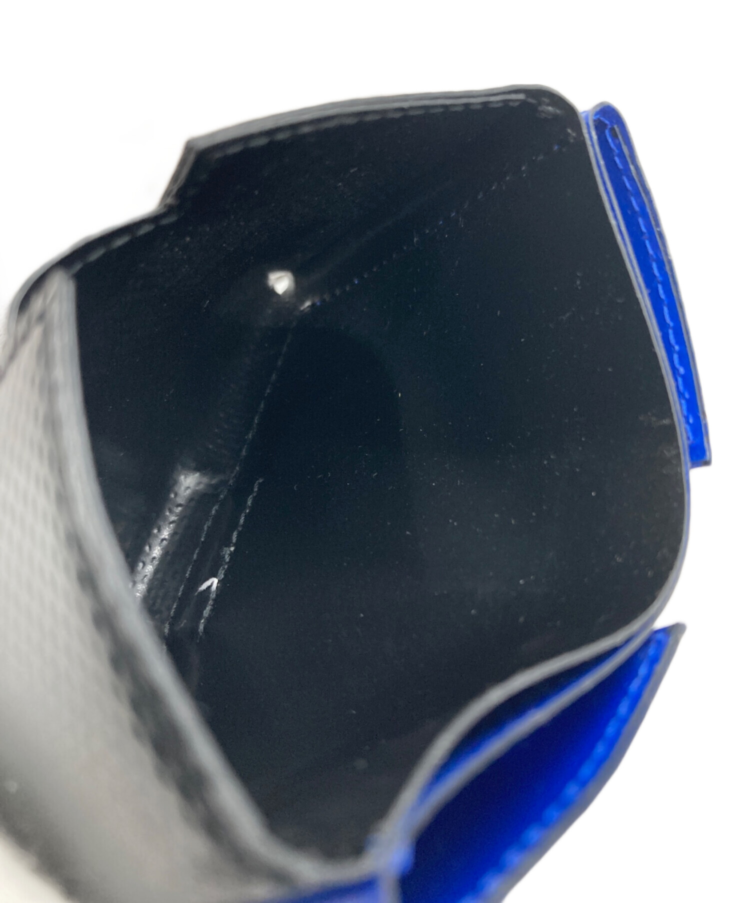 中古・古着通販】MARNI (マルニ) カードケース ブラック×ブルー