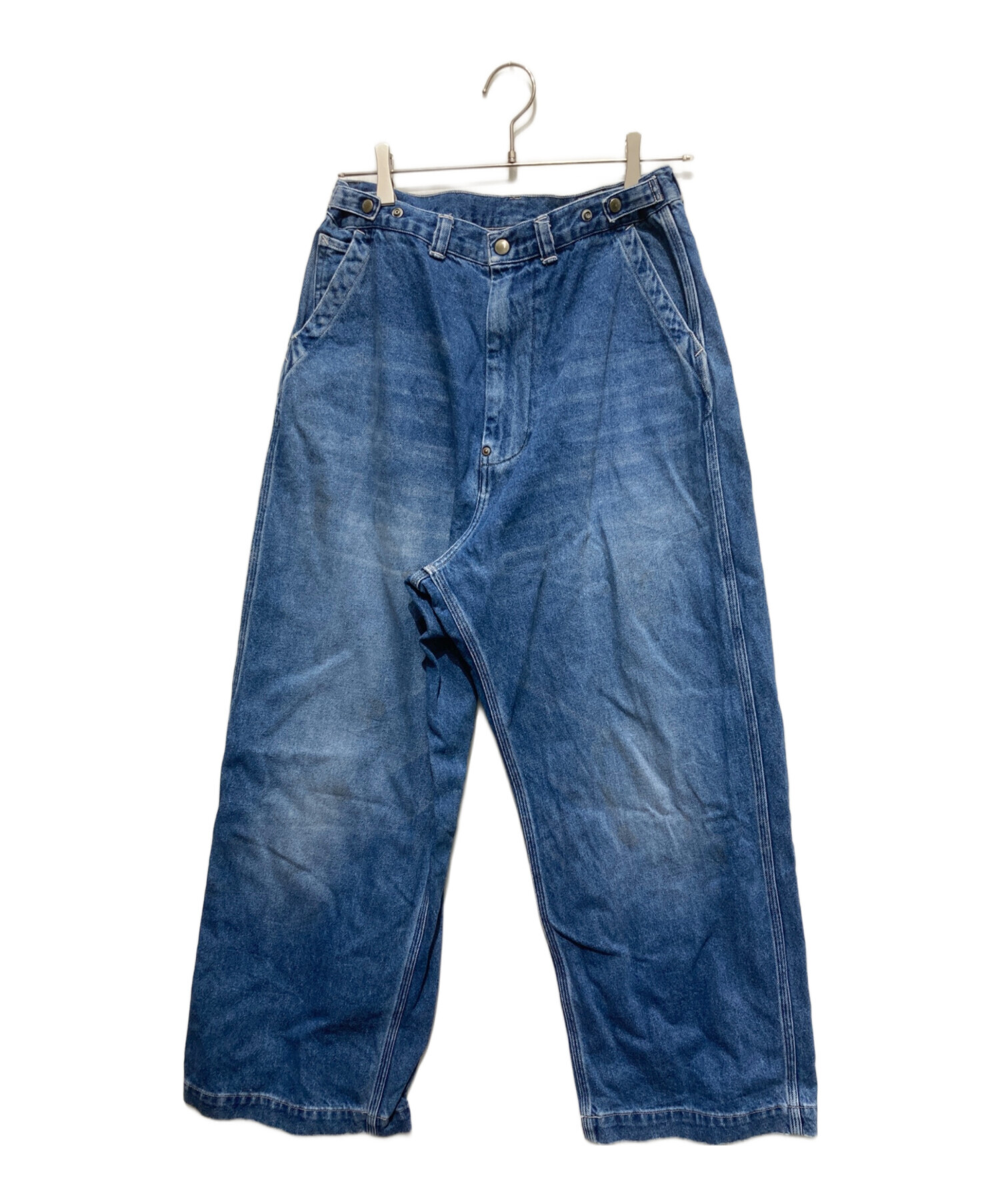 Ordinary Fits ユーズド加工 BELL PANTS デニム パンツ Ordinary Fits (オーディナリーフィッツ) BELL PANTS / ベルパンツ