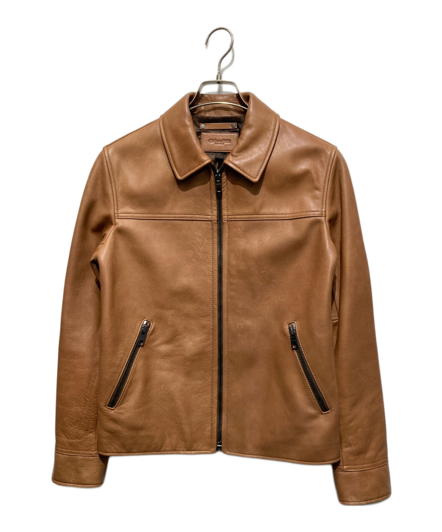 COACH（コーチ） レザージャケット ブラウン メンズ XSサイズ COACH（コーチ） レザージャケット ブラウン メンズ XSサイズ