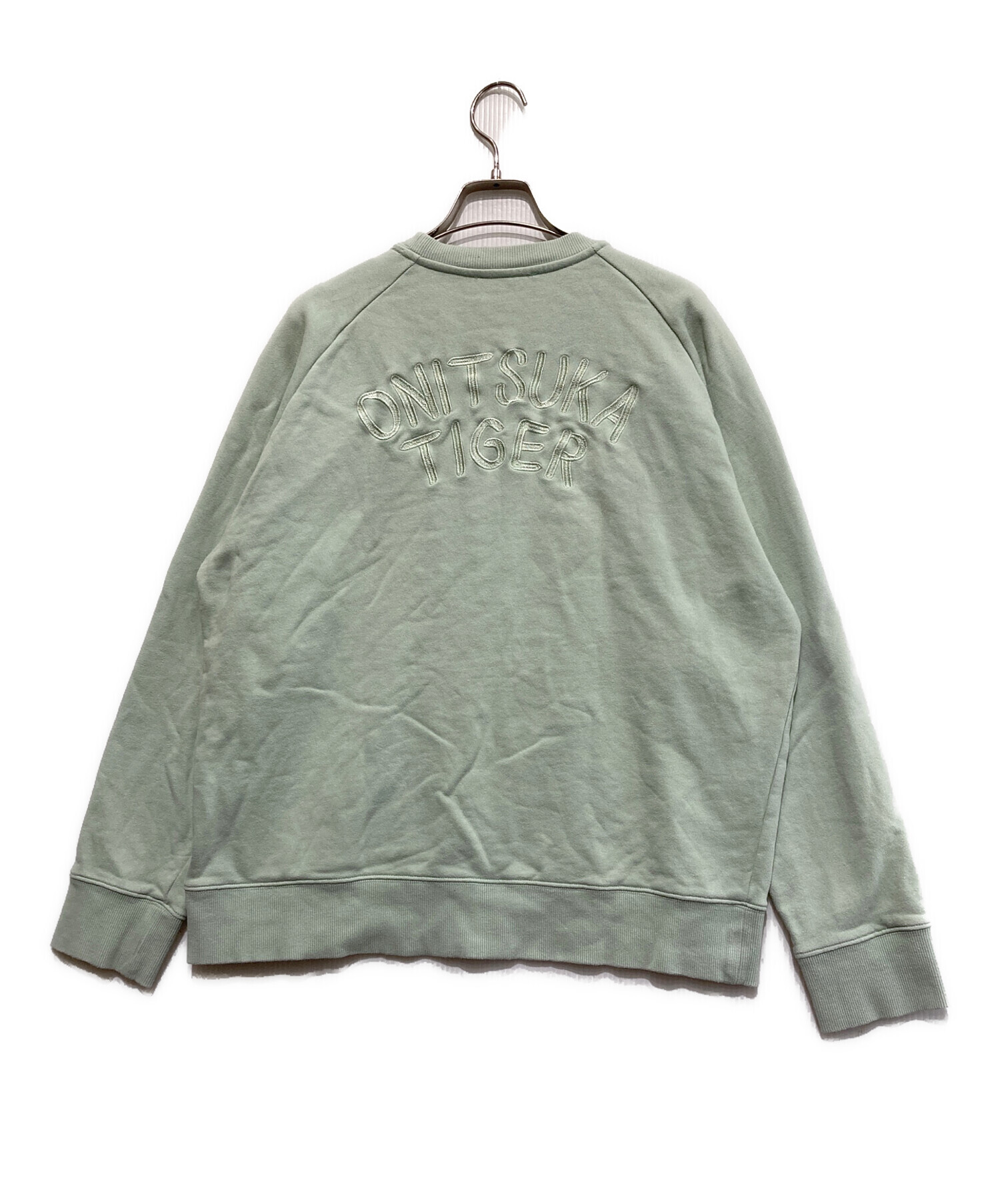 Onitsuka Tiger グリーン スウェット 中古・古着通販】Onitsuka Tiger (オニツカタイガー) 刺繍スウェット