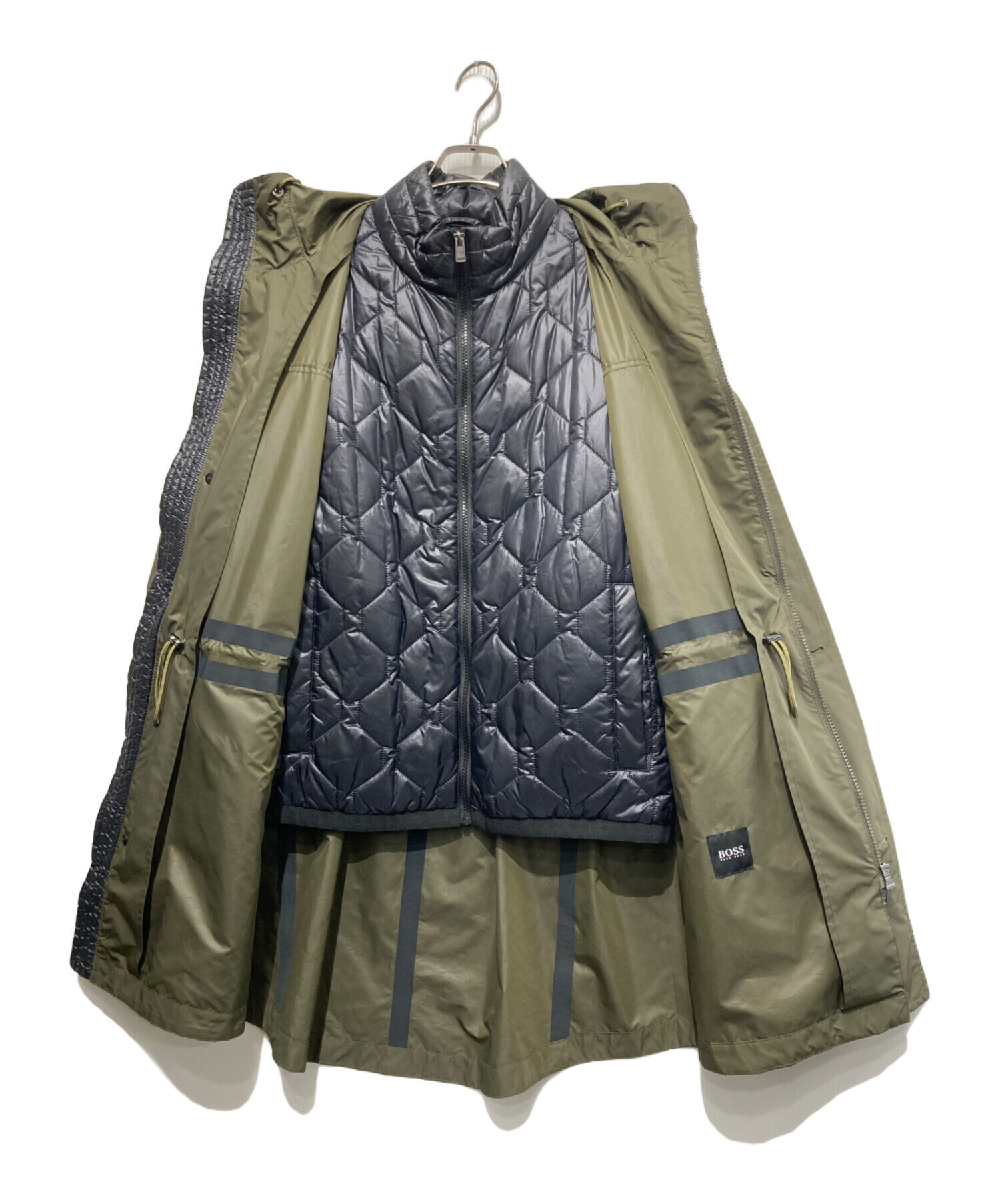 ヒューゴボスコート ライナー付 HUGO HUGOBOSS ヒューゴヒューゴボス ウールコート/ライナー付き