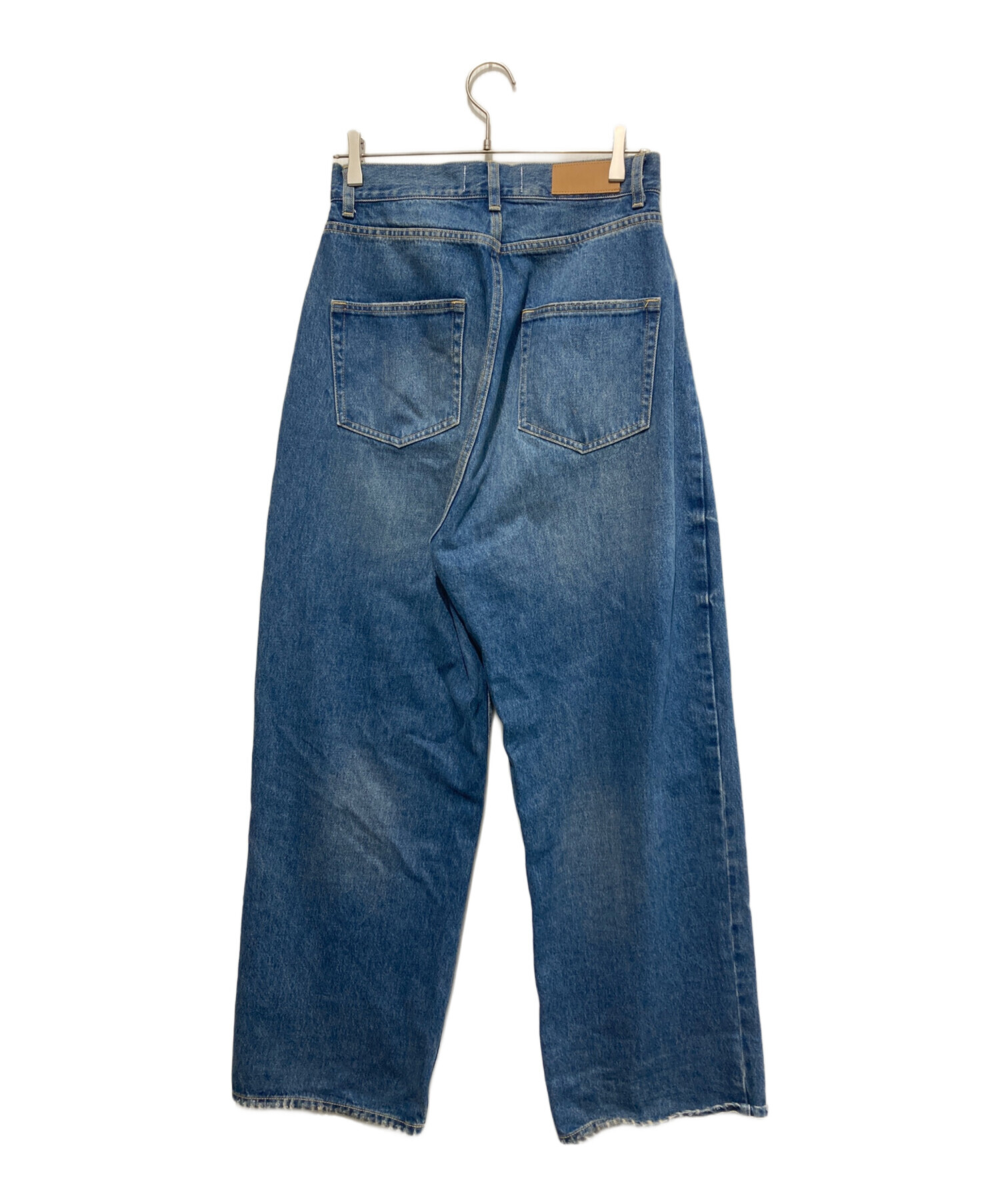 Curensology 加工デニムパンツ　ブルー / 38 Curensology」 加工デニムパンツ 38 インディゴブルー レディース