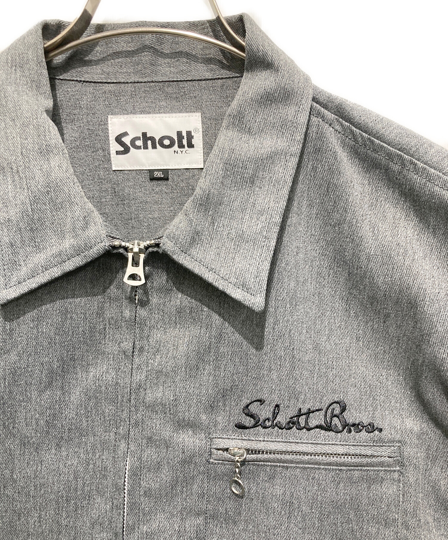 中古・古着通販】Schott (ショット) TC ワークジャケット グレー