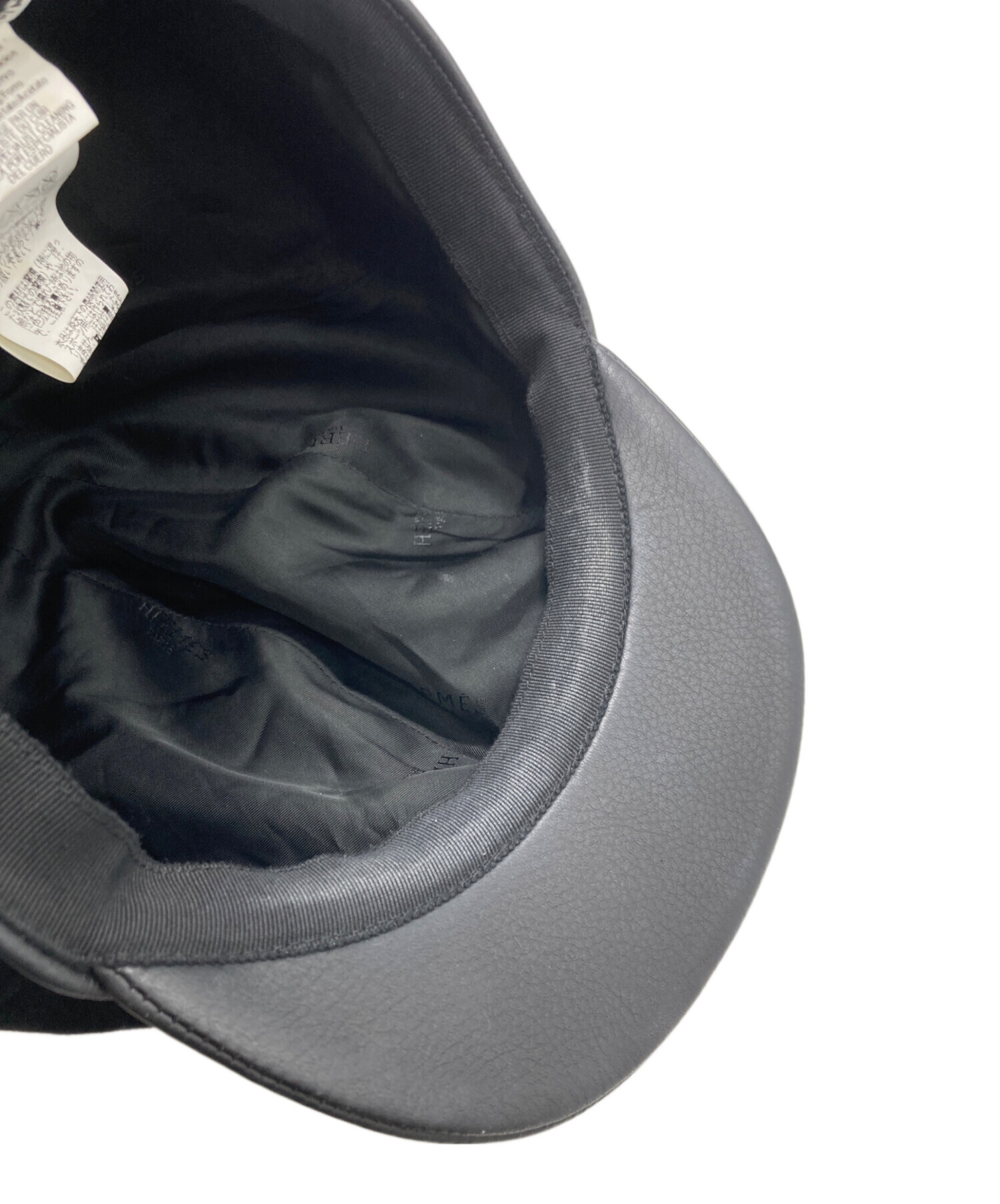 中古・古着通販】HERMES (エルメス) ベロアキャスケット ブラック