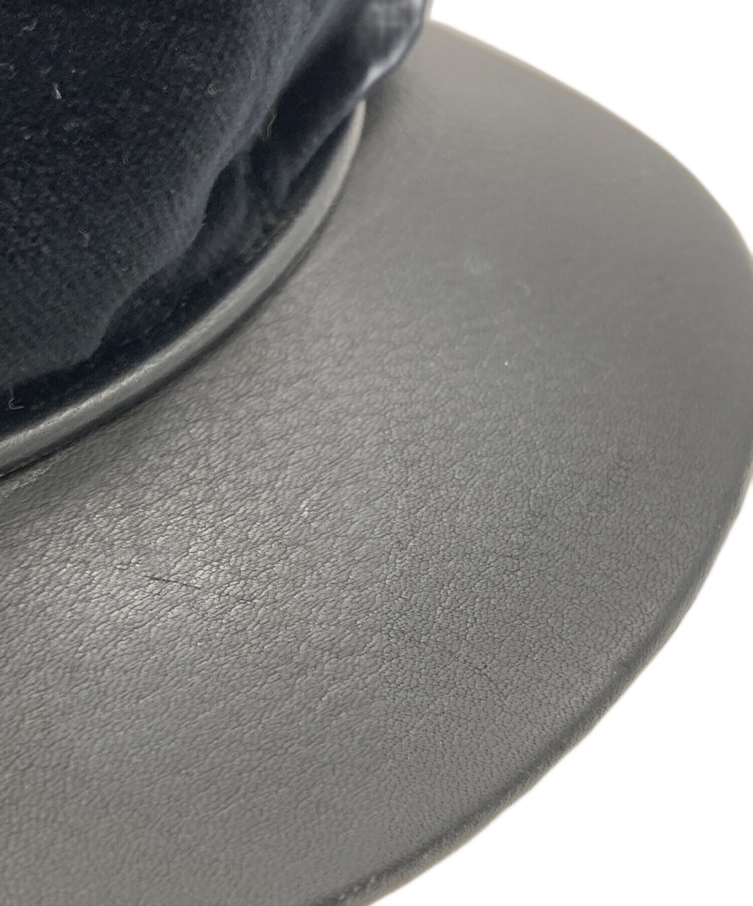 中古・古着通販】HERMES (エルメス) ベロアキャスケット ブラック