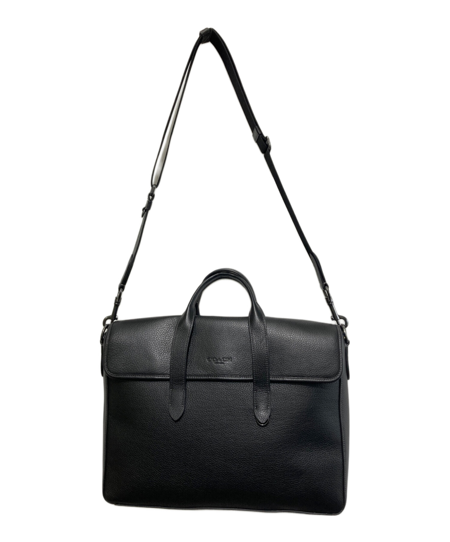 【美品】COACH サリバン　ポートフォリオ　ブリーフ コーチ COACH サリバンポートフォリオブリーフバッグ （ガンメタル