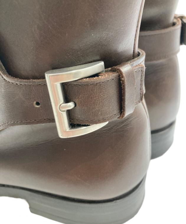 中古・古着通販】PRADA (プラダ) レザーブーツ ブラウン サイズ:6