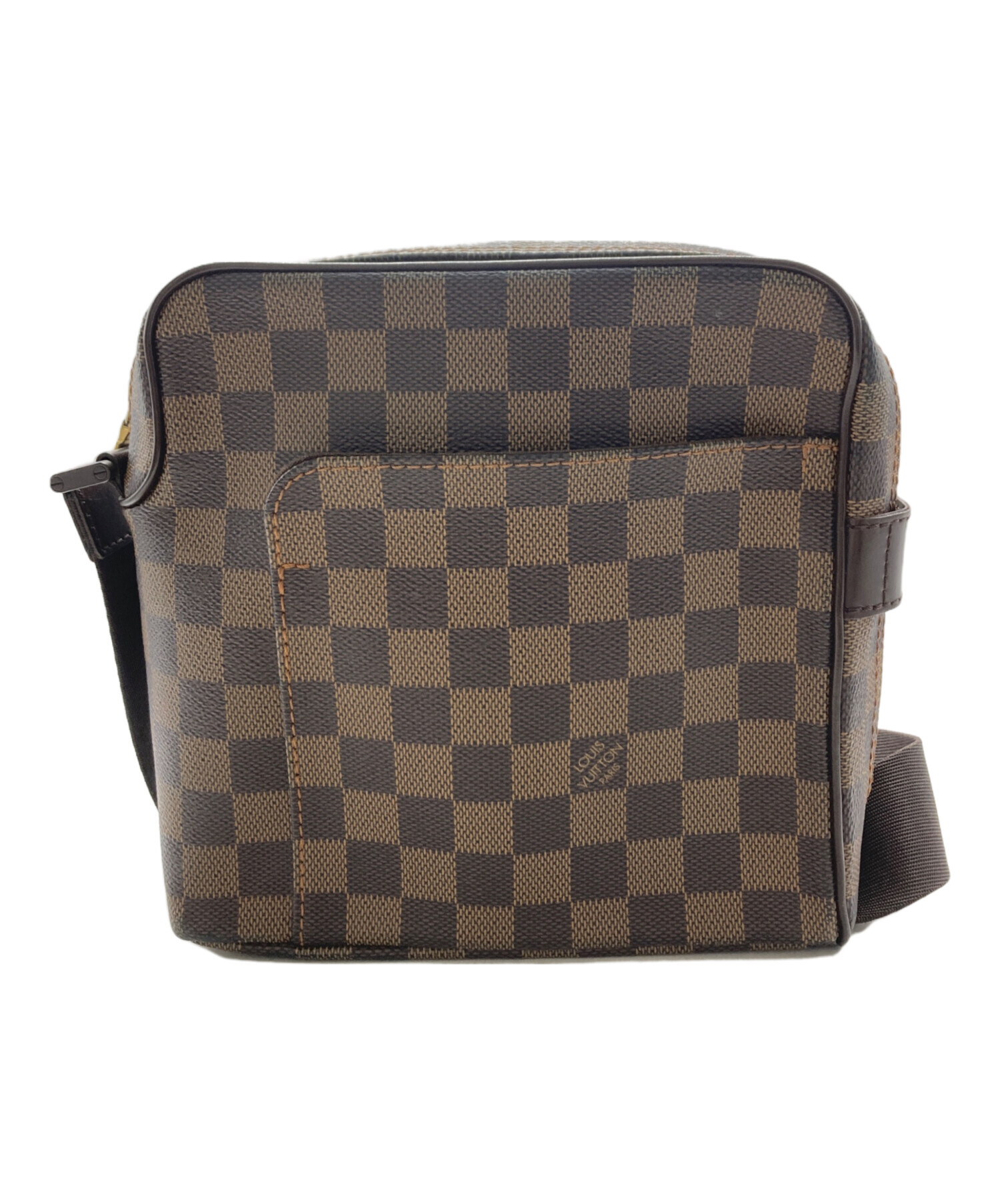 LOUIS VUITTON ダミエ オラフショルダーバッグブラウン MI0076 中古・古着通販】LOUIS VUITTON (ルイ ヴィトン) ダミエ オラフPM