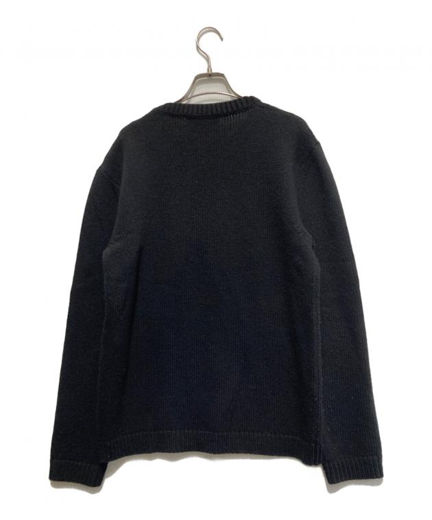中古・古着通販】GUCCI (グッチ) 刺繍ニット ブラック サイズ:XS