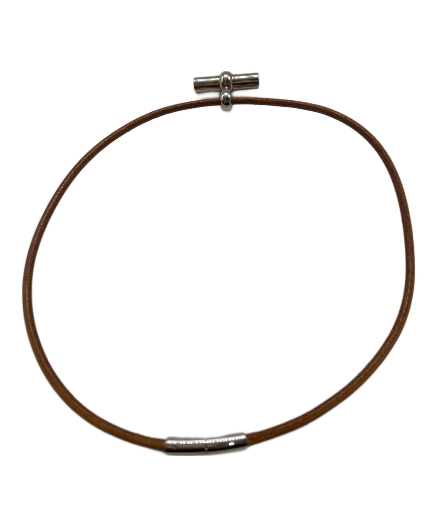 中古・古着通販】HERMES (エルメス) グレナンチョーカー ブラウン 