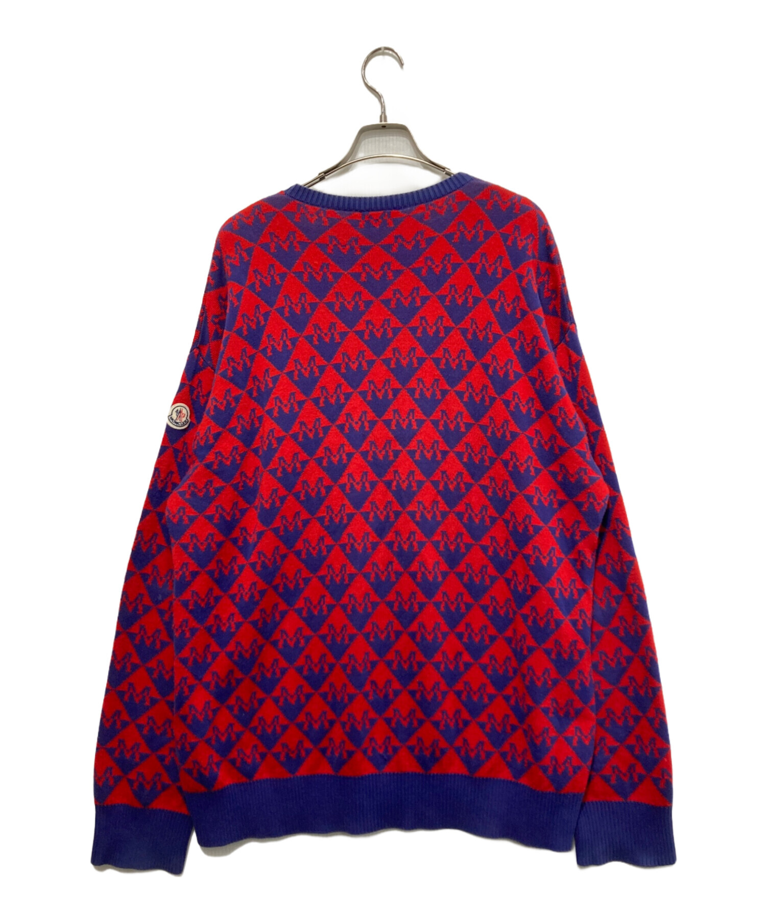 中古・古着通販】MONCLER (モンクレール) GIROCOLLO TRICOT 総柄ニット