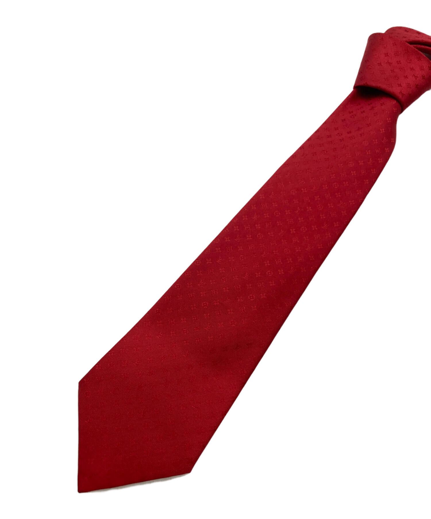 極美品　LOUIS VUITTON ルイヴィトンロゴグラム LV レッドネクタイ 中古・古着通販】LOUIS VUITTON (ルイ ヴィトン) ネオ
