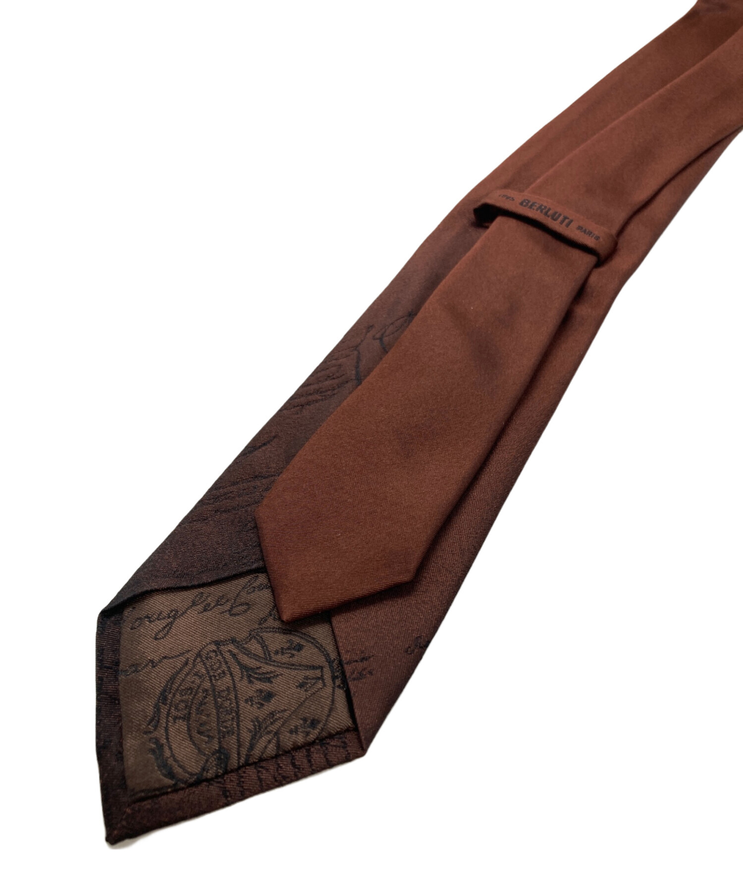 中古・古着通販】Berluti (ベルルッティ) ネクタイ ブラウン サイズ