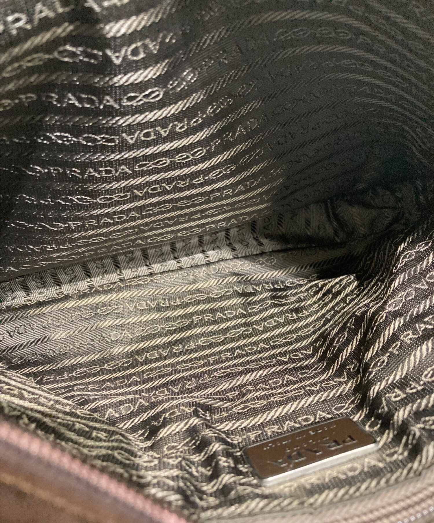 中古・古着通販】PRADA (プラダ) スウェードチェーンショルダーバッグ