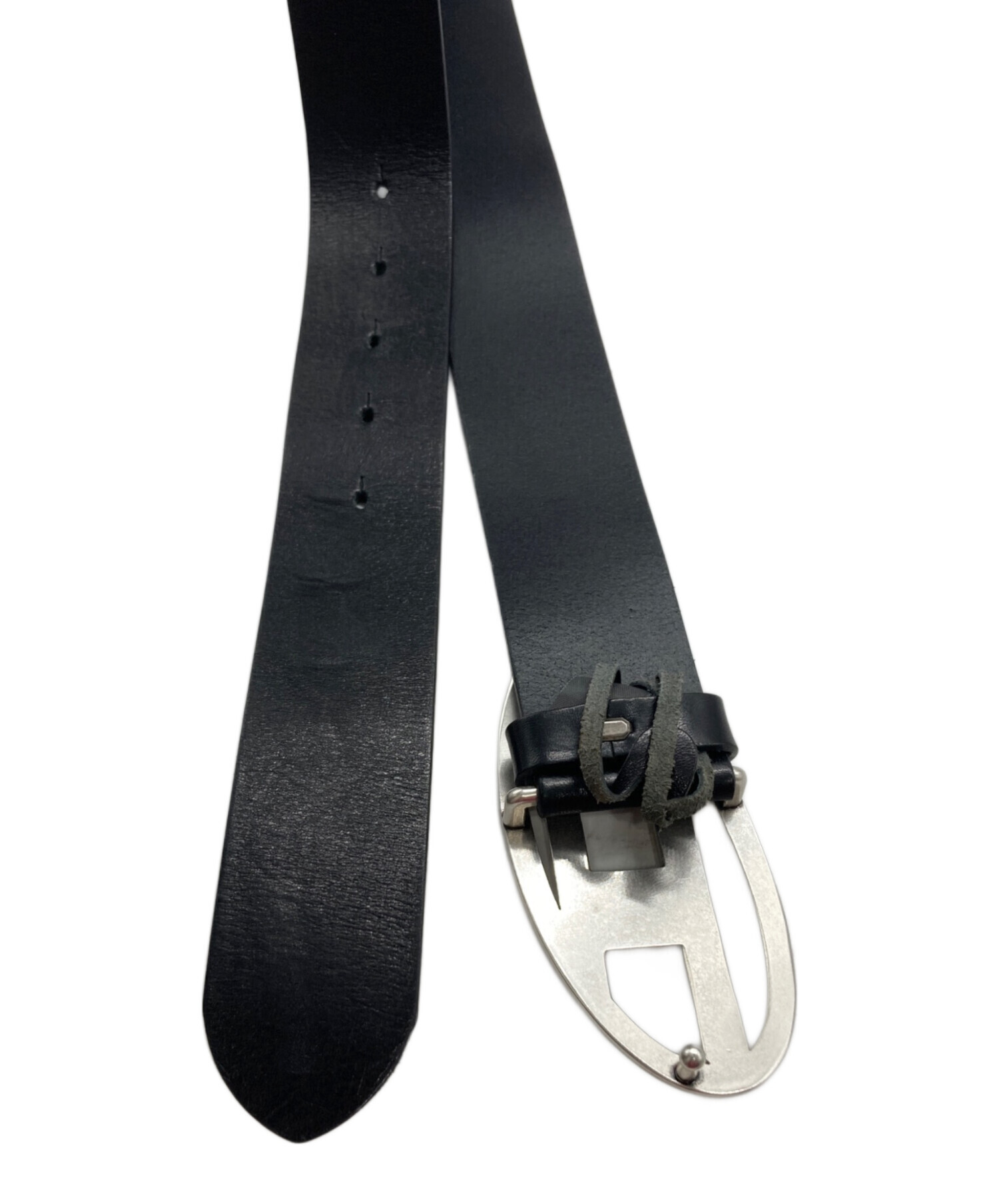 Dieselブラックベルト 新品未使用006 B-VISIBLE MENコントラストベルト｜ブラック｜ディーゼル（DIESEL