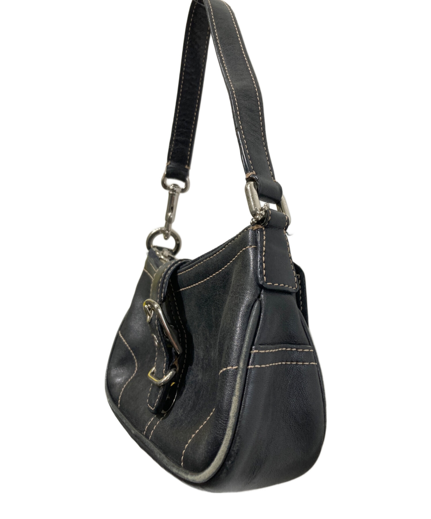 中古・古着通販】COACH (コーチ) ハンドバッグ ブラック｜ブランド