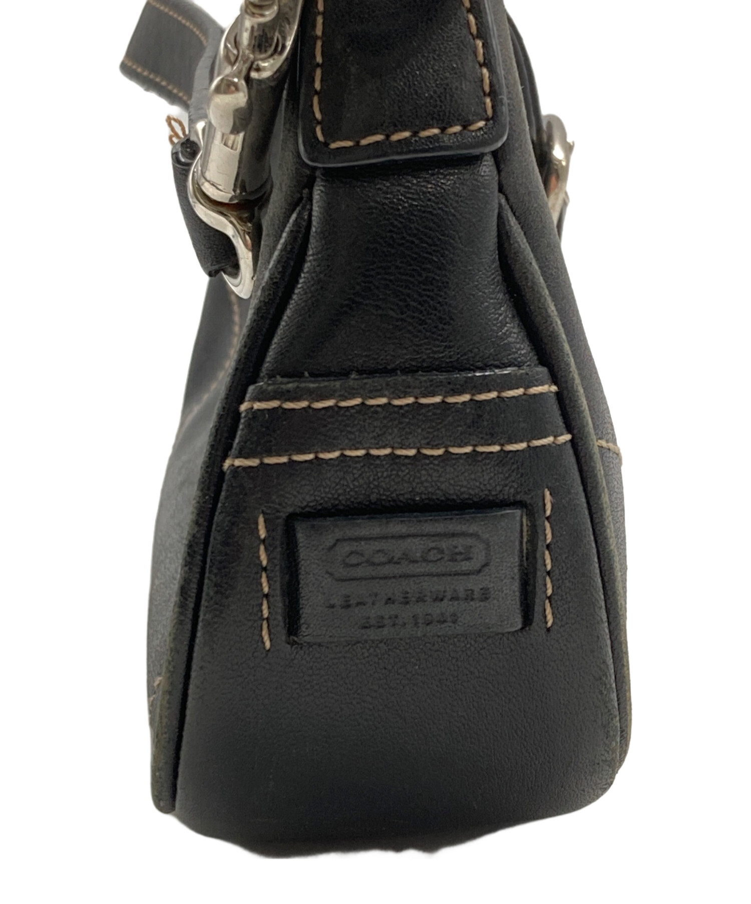 中古・古着通販】COACH (コーチ) ハンドバッグ ブラック｜ブランド