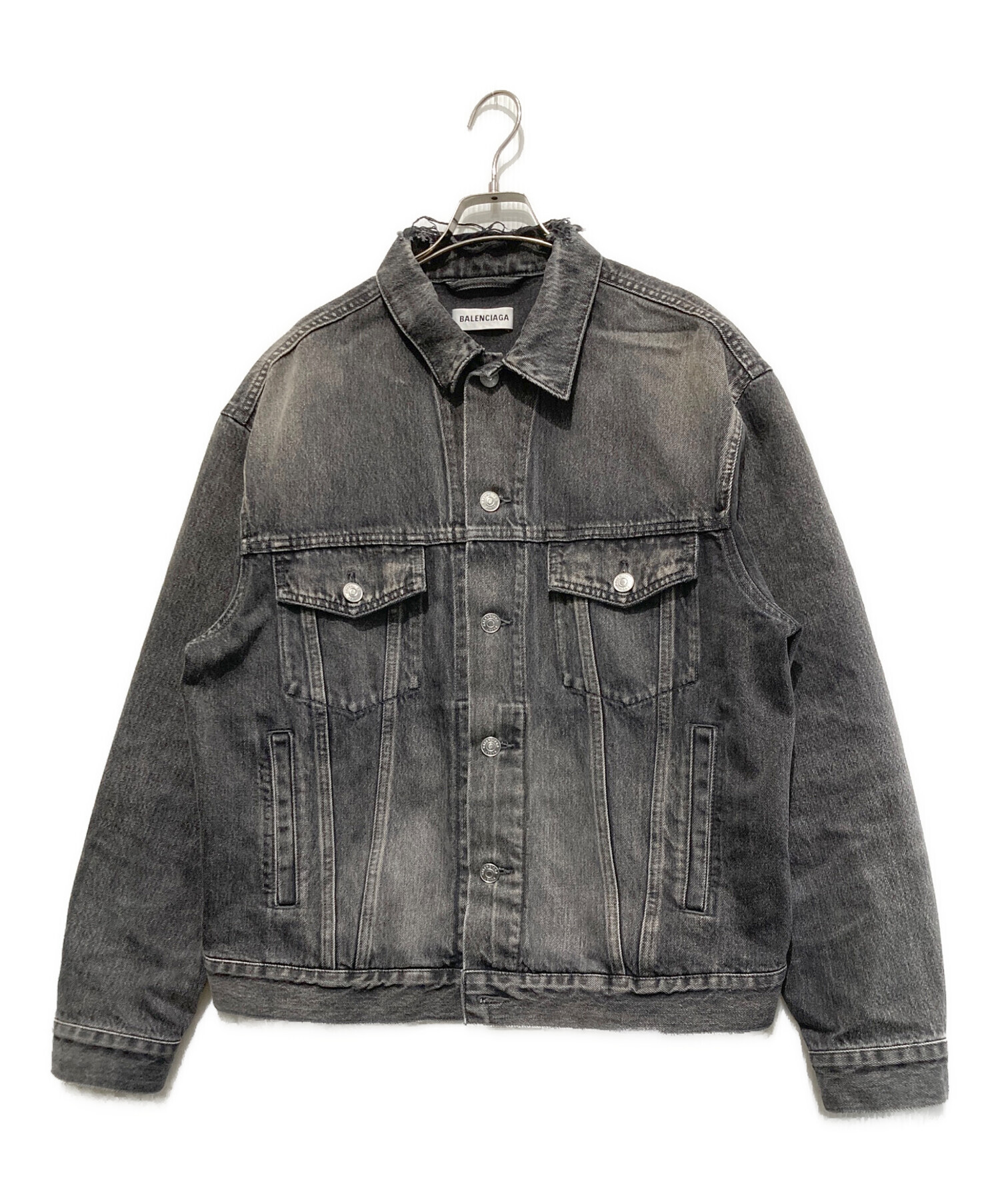 中古・古着通販】BALENCIAGA (バレンシアガ) ダメージ加工バックロゴ
