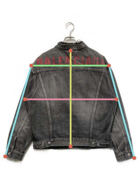 中古・古着通販】BALENCIAGA (バレンシアガ) ダメージ加工バックロゴ