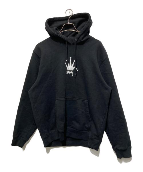 中古・古着通販】stussy (ステューシー) クラウンロゴプリントパーカー
