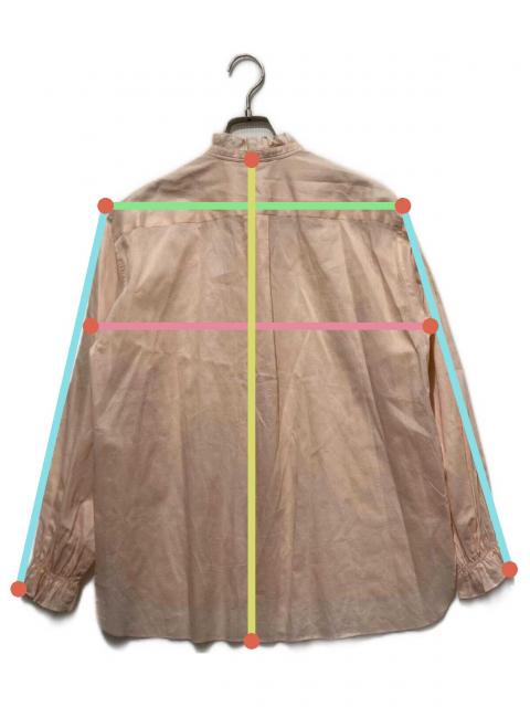 中古・古着通販】DRAWER (ドゥロワー) フリルカラーシャツ ピンク