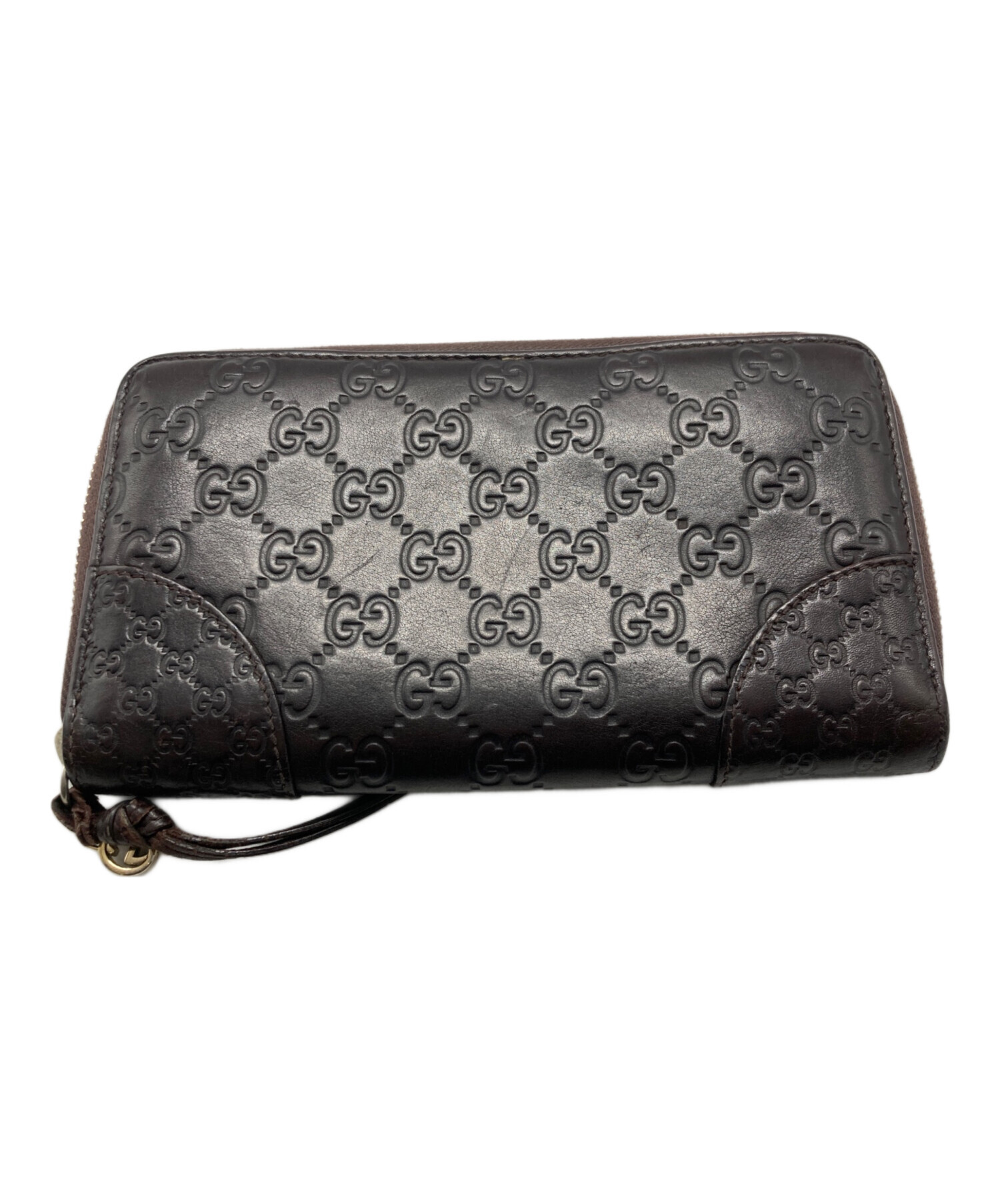 中古・古着通販】GUCCI (グッチ) GG柄 ラウンドファスナー 長財布 