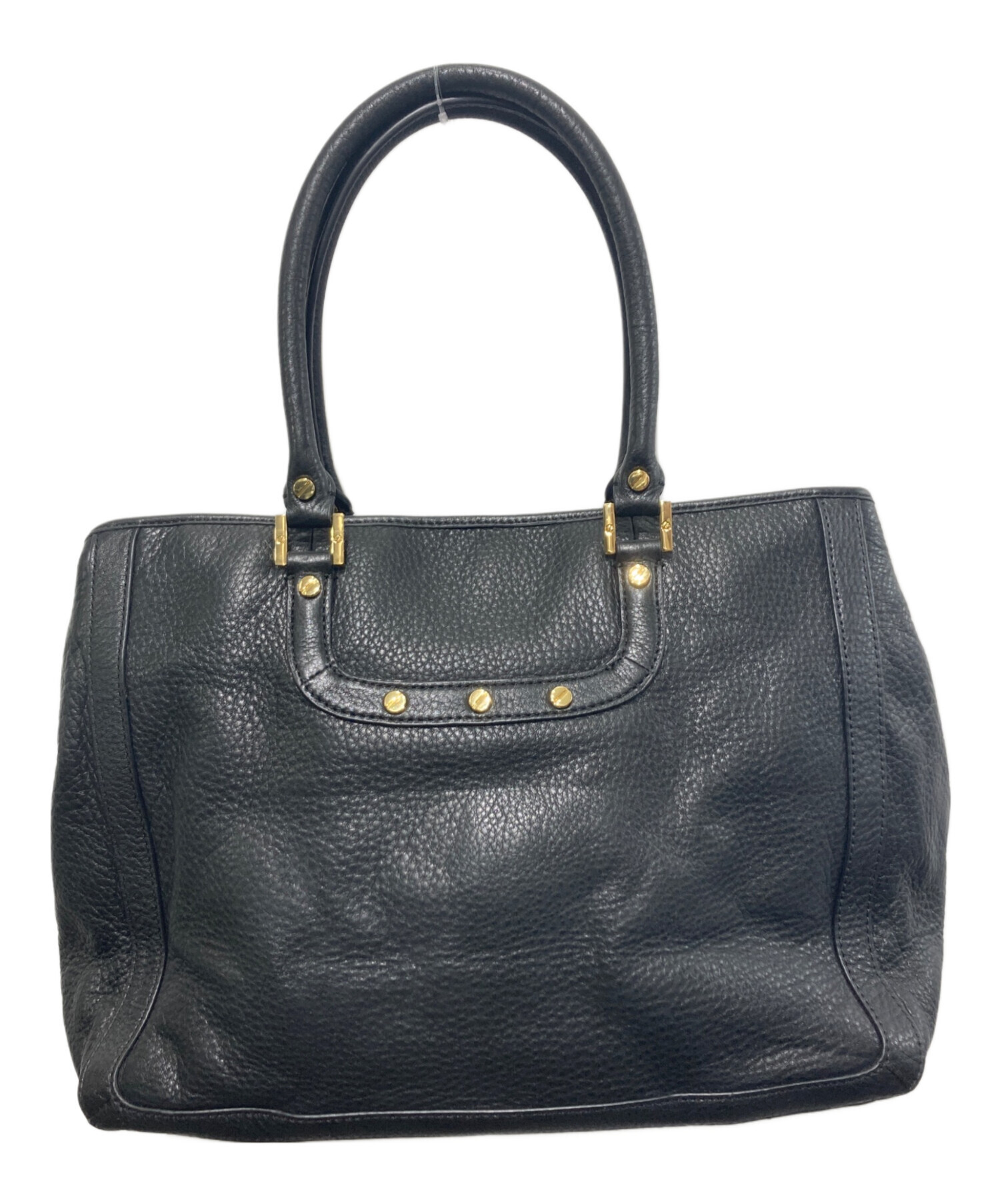 本物 トリーバーチ レザートート ブラック ヨコ約40cm USED TORY BURCH 札幌市東区 新道東店 本物 トリーバーチ レザートート ブラック ヨコ約40cm USED TORY BURCH