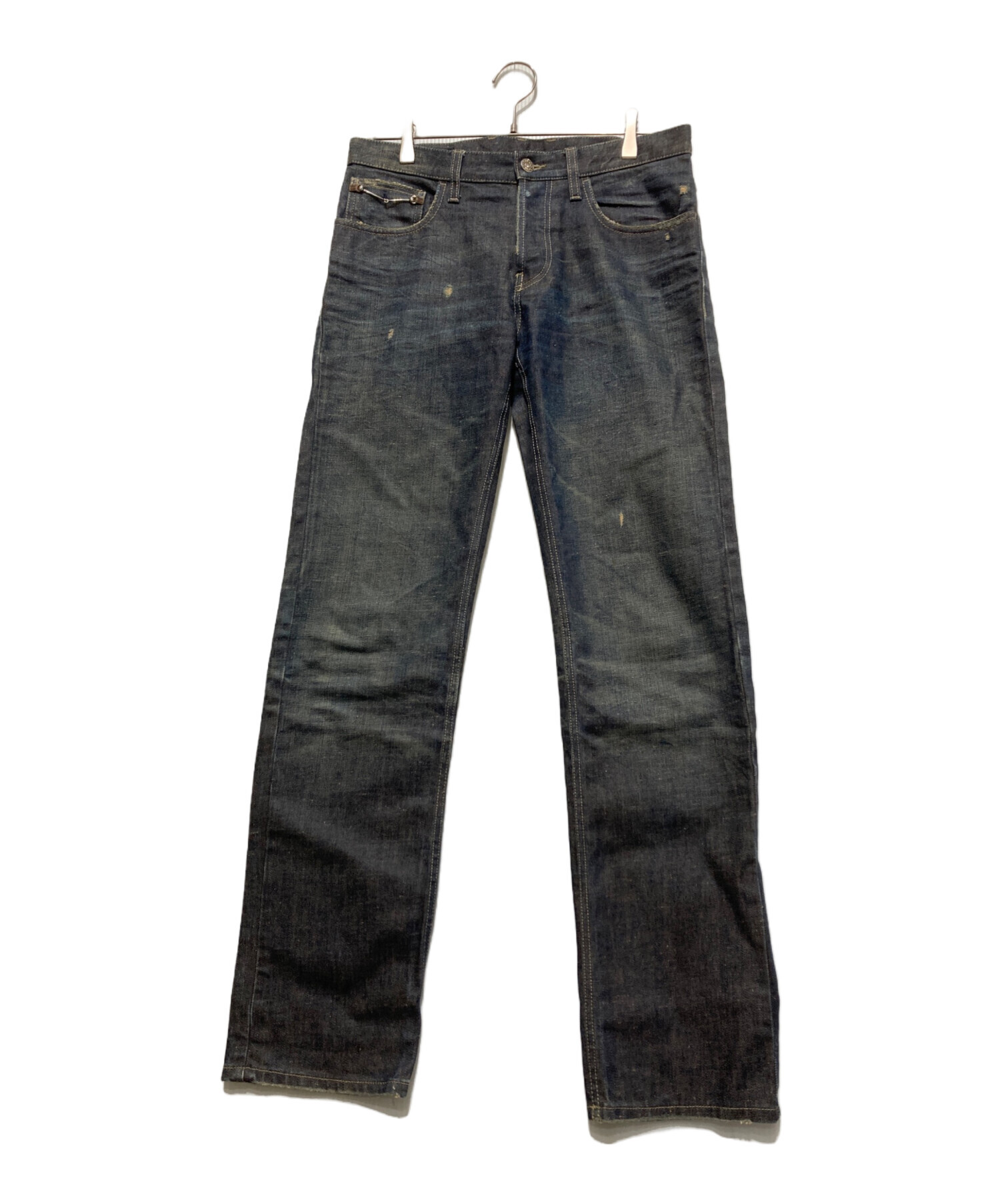 中古・古着通販】GUCCI (グッチ) デニムパンツ インディゴ サイズ:44