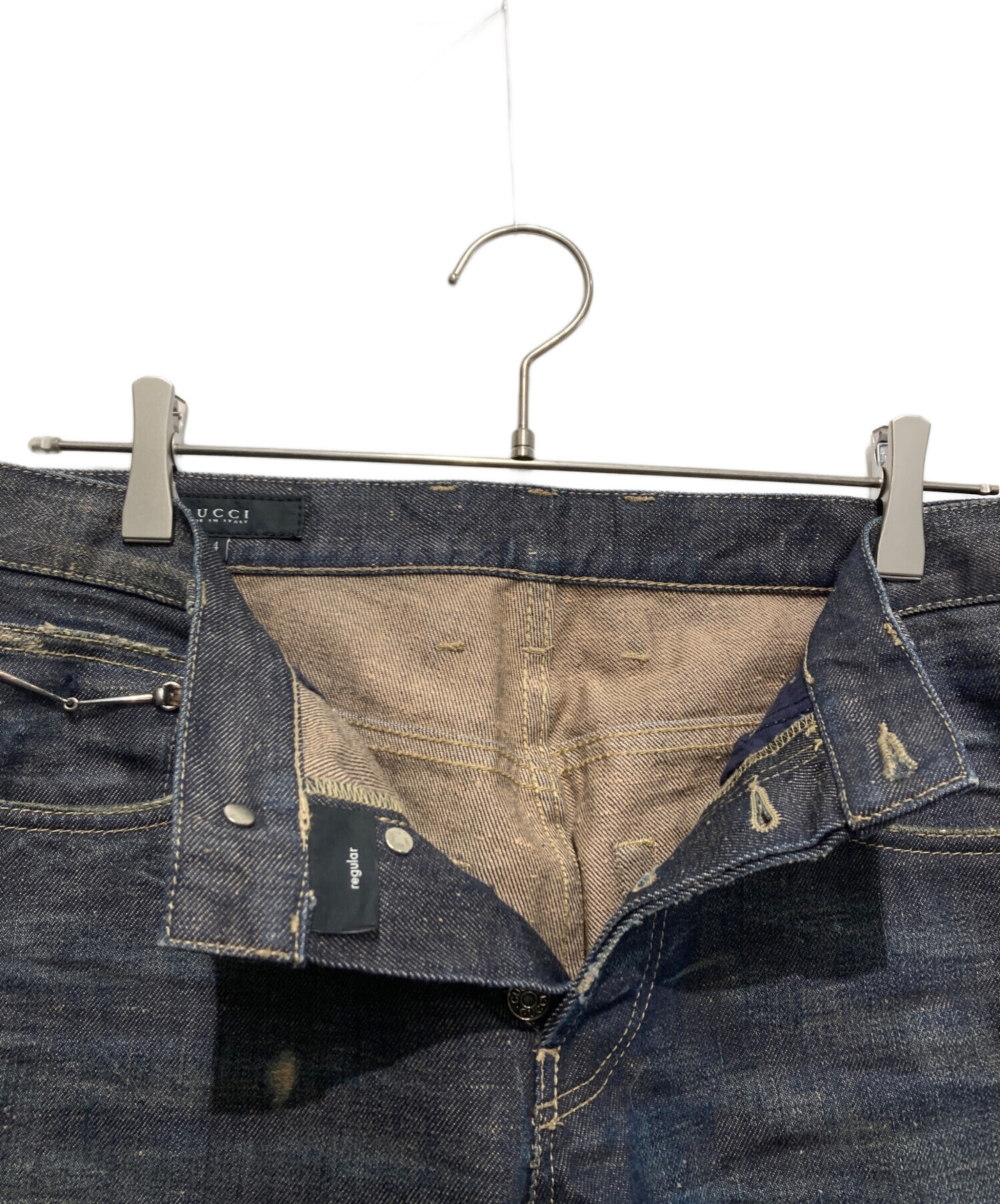 中古・古着通販】GUCCI (グッチ) デニムパンツ インディゴ サイズ:44