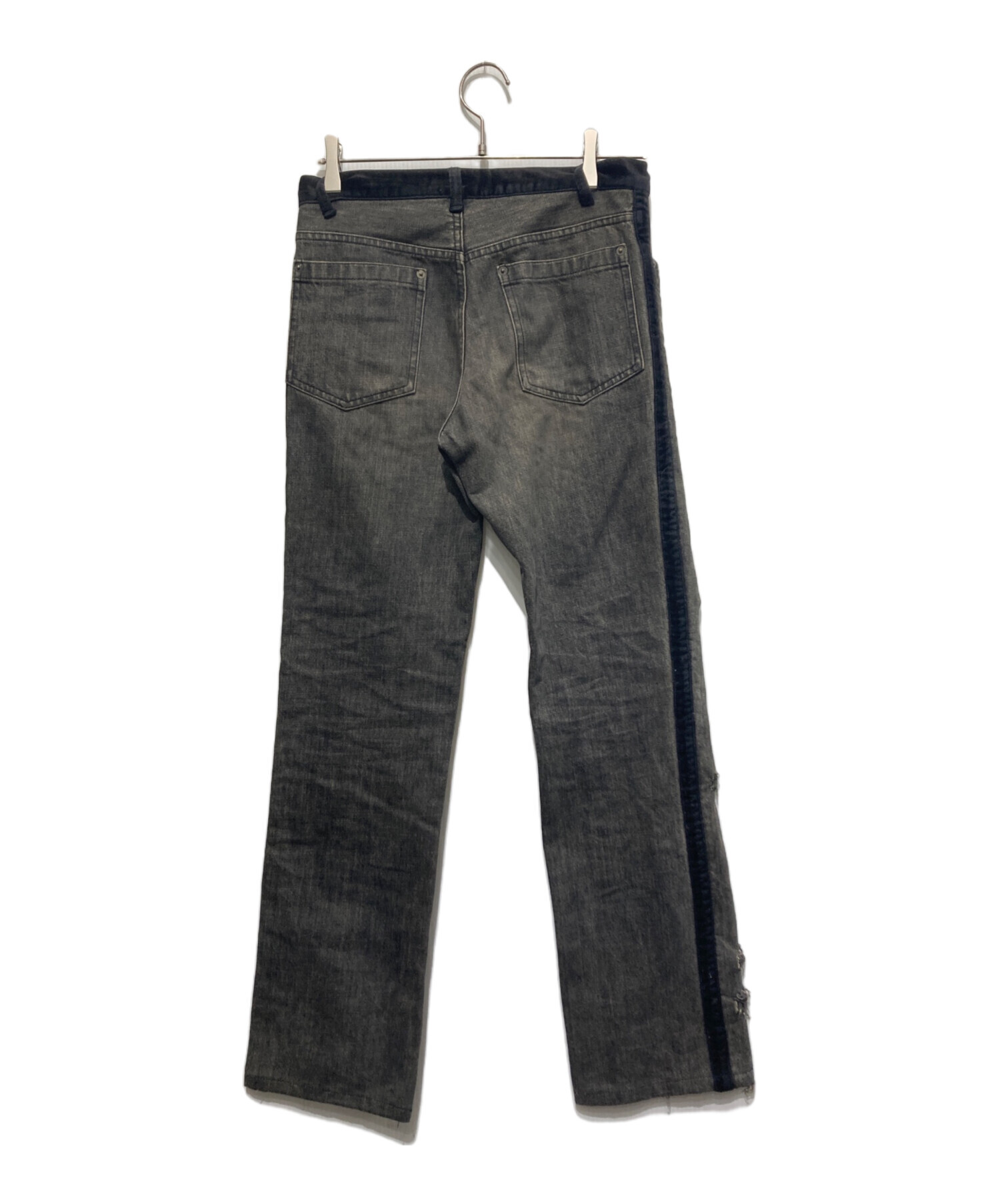 UNDERCOVER 00s パンツ　ニークラッシュ　ブーツカット　グレー　初期 中古・古着通販】UNDERCOVER (アンダーカバー) 02AWクラッシュデニム
