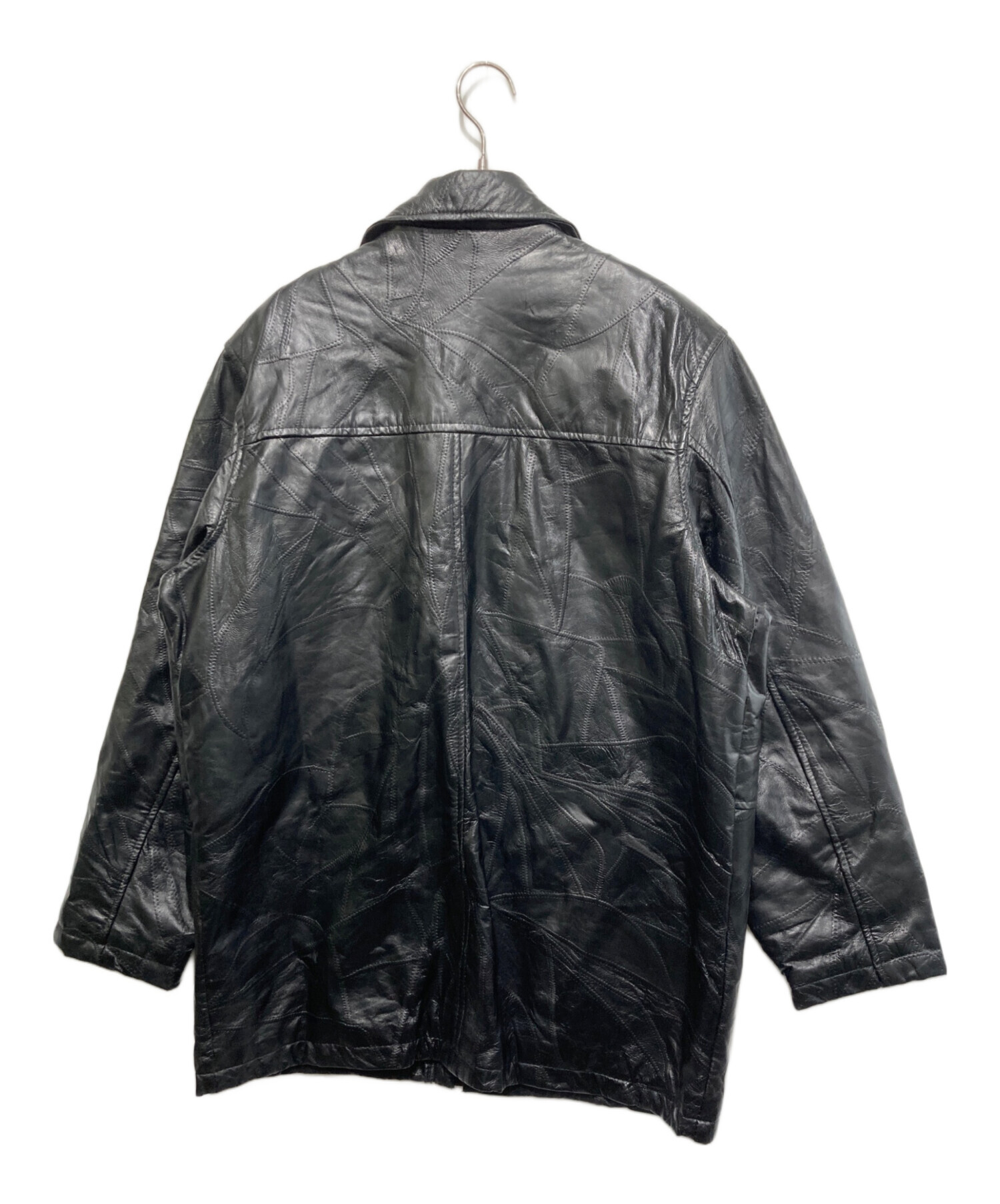 中古・古着通販】BLACK LEDER (ブラックレーデル) ラムレザーハーフ