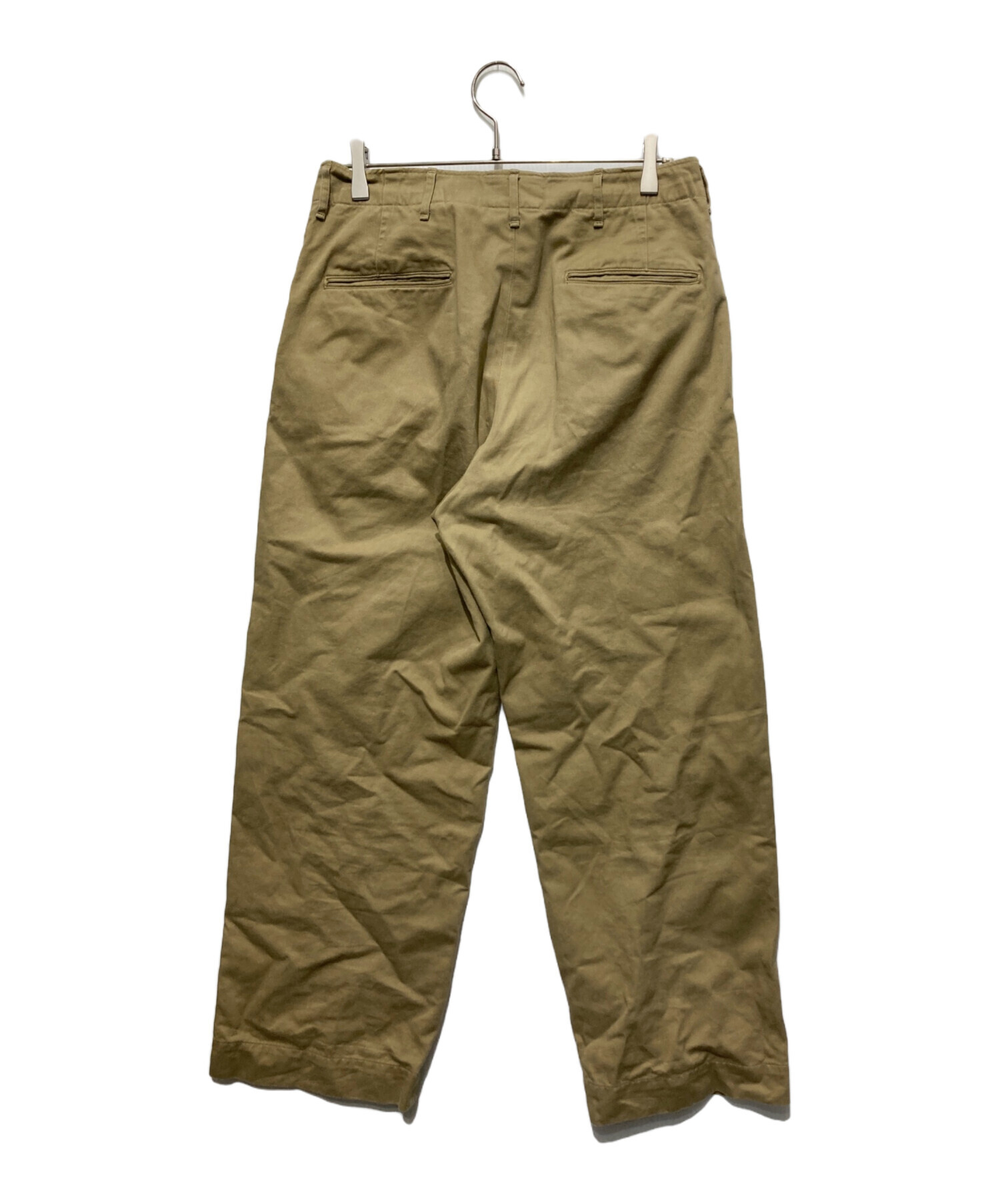 LE （エルイー）M-43チノパンツ　WIDE（ワイド）　サイズ32 ベージュ 中古・古着通販】LE (エルイー) M43スタンダードチノ ベージュ サイズ