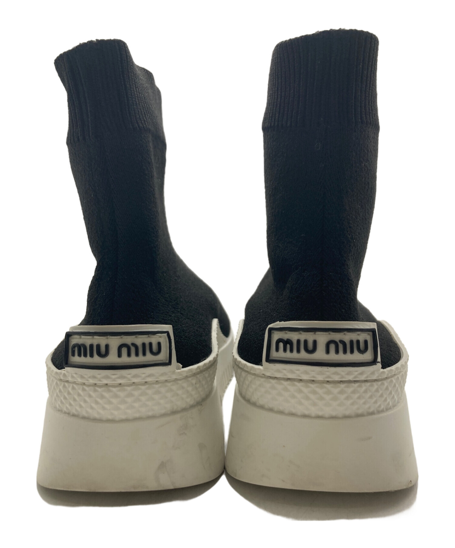 中古・古着通販】MIU MIU (ミュウミュウ) ロゴソックススニーカー