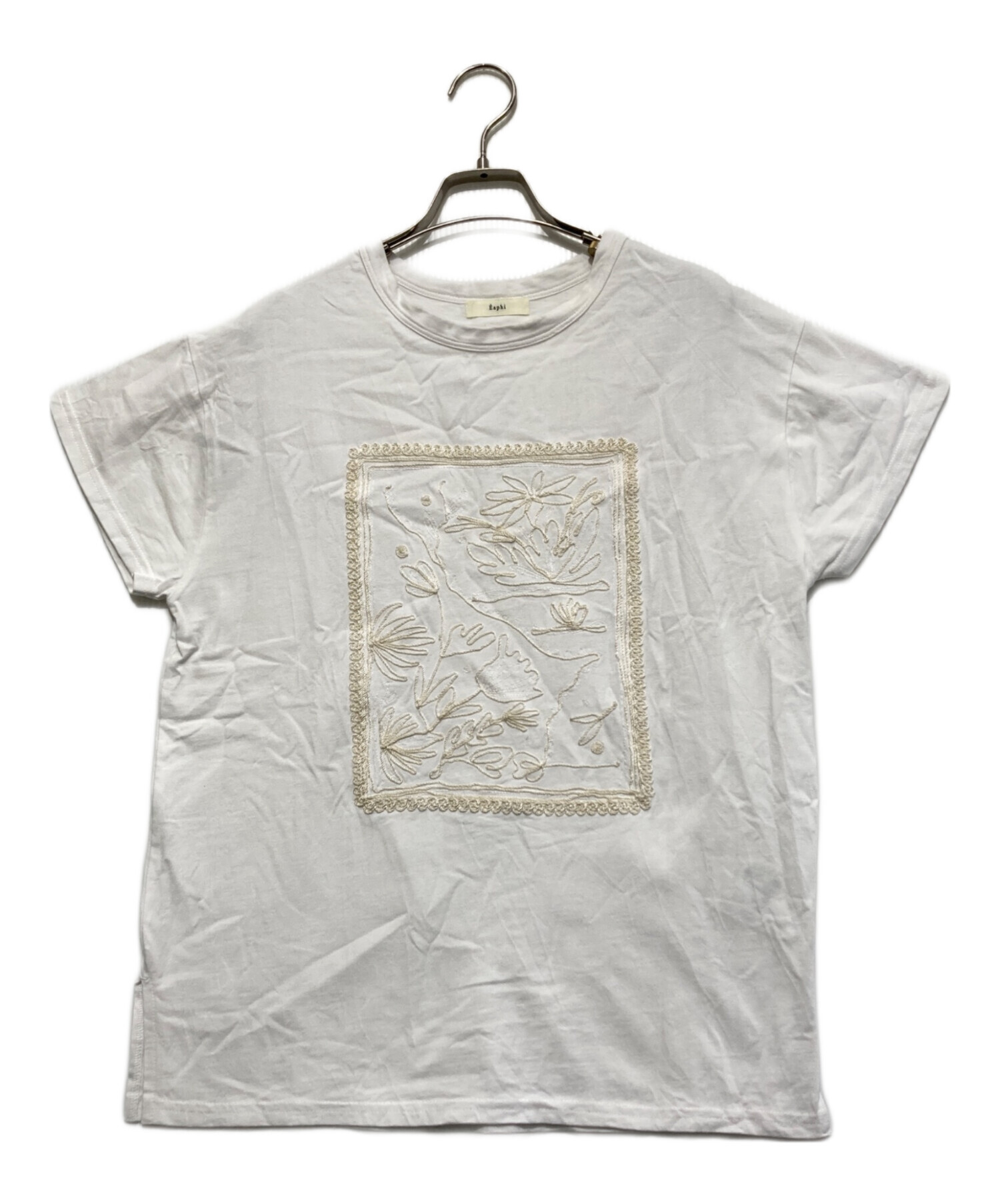 トップス Eaphi EMBROIDERY SHORT SLEEVE SHIRTS 中古・古着通販】Eaphi (エフィ) EMBROIDERY SHORT SLEEVE SHIRTS/T