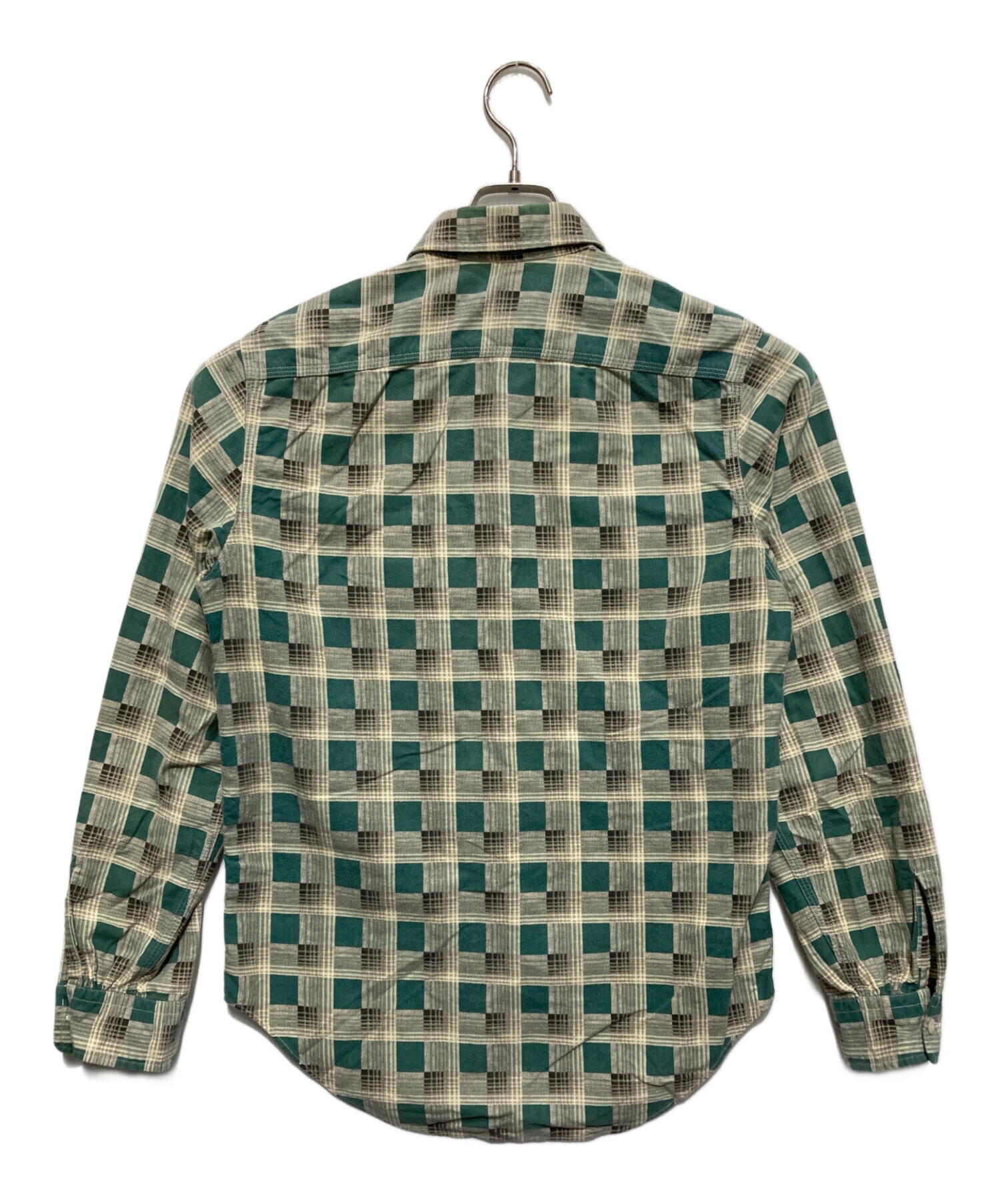 中古・古着通販】RRL (ダブルアールエル) チェックシャツ グリーン