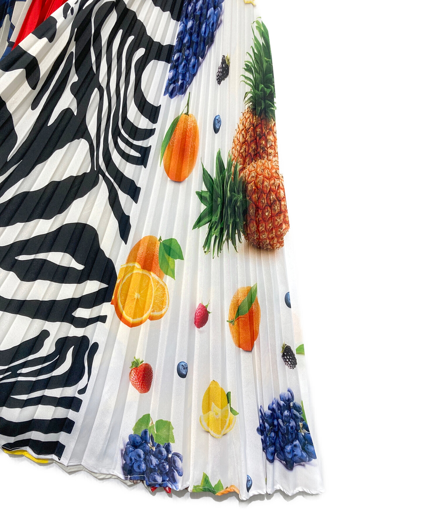 MSGM　フリルスカート　エムエスジーエム 中古・古着通販】MSGM (エムエスジーエム) 総柄プリーツスカート