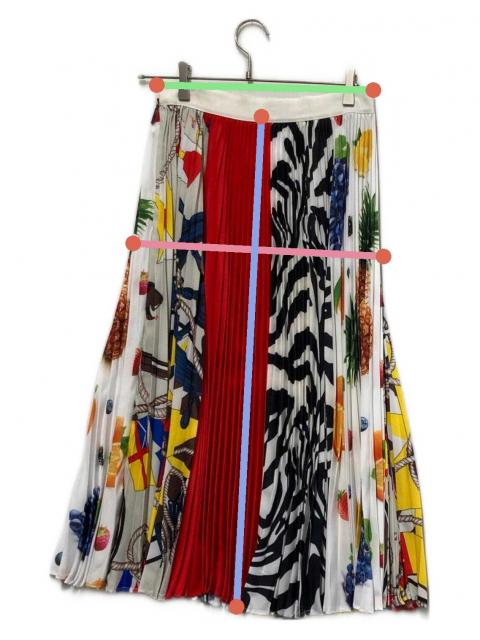 中古・古着通販】MSGM (エムエスジーエム) 総柄プリーツスカート