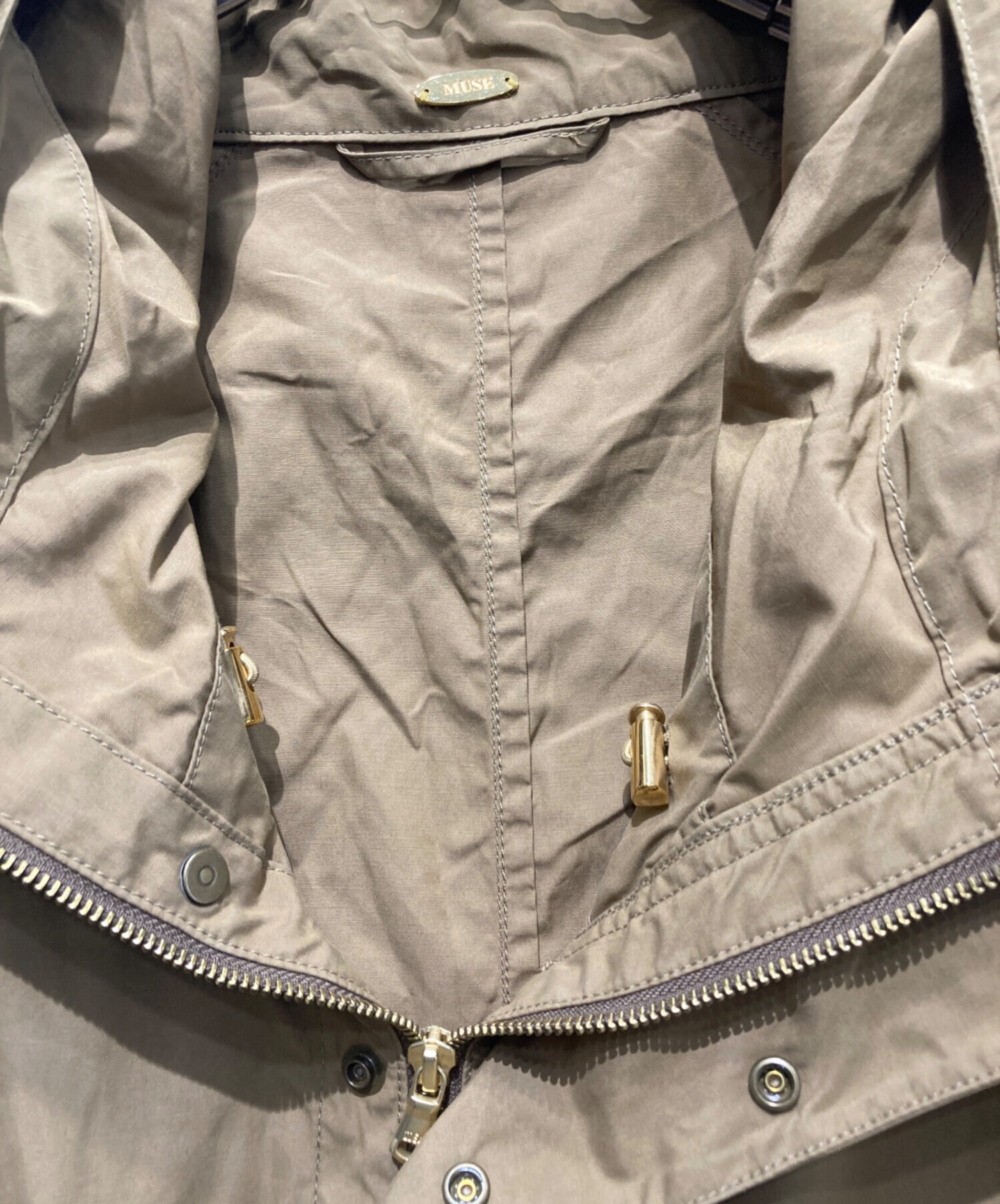 美品 MUSE de Deuxieme Classe ミューズ ドゥーズィエムクラス Weather Smock Parka ウェザースモック アノラックパーカー F 茶 レディース 古着 中古 USED 中古・古着通販】MUSE de Deuxieme Classe (ミューズ ドゥーズィエム