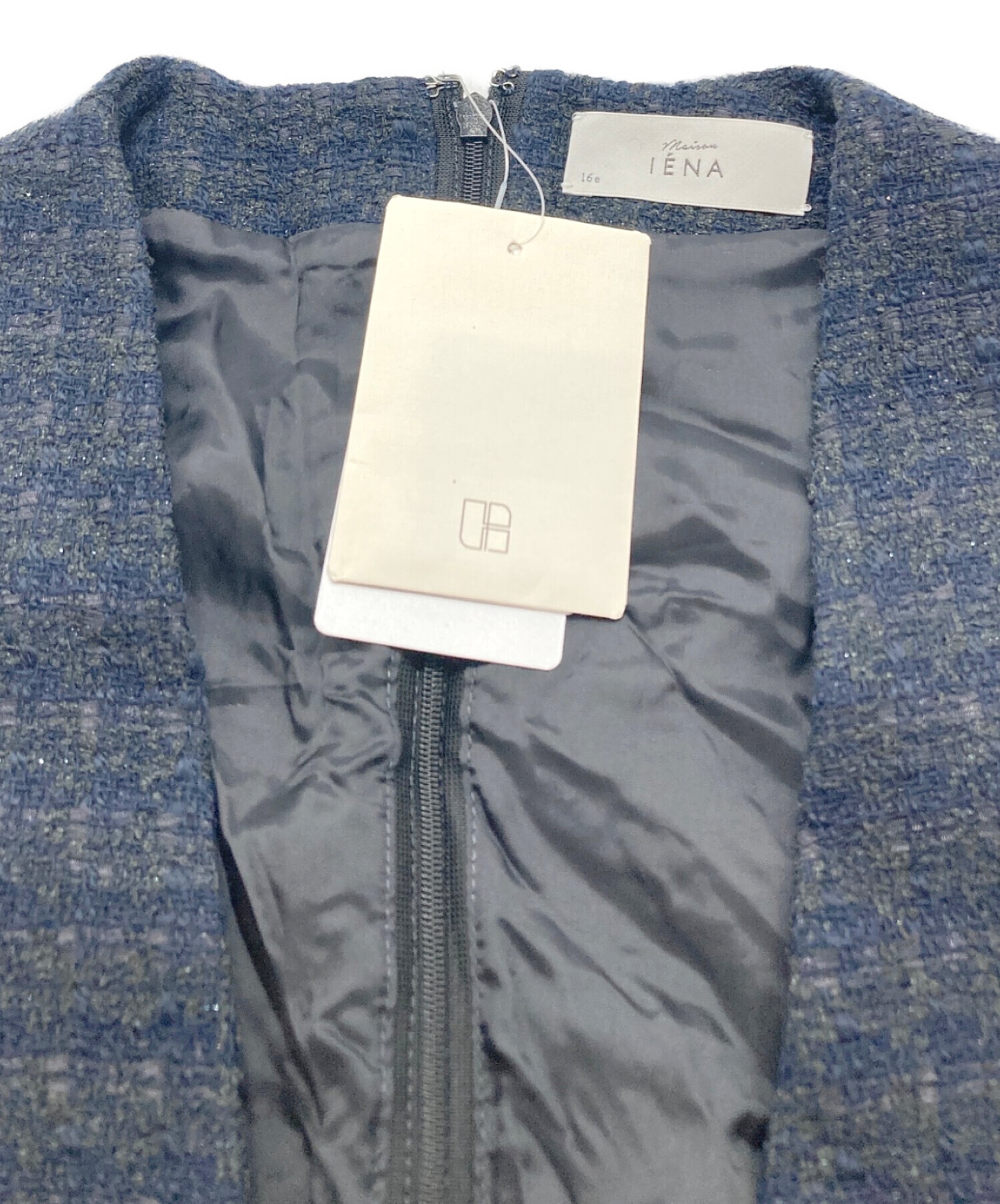中古・古着通販】IENA (イエナ) ツイードオールインワン ネイビー 