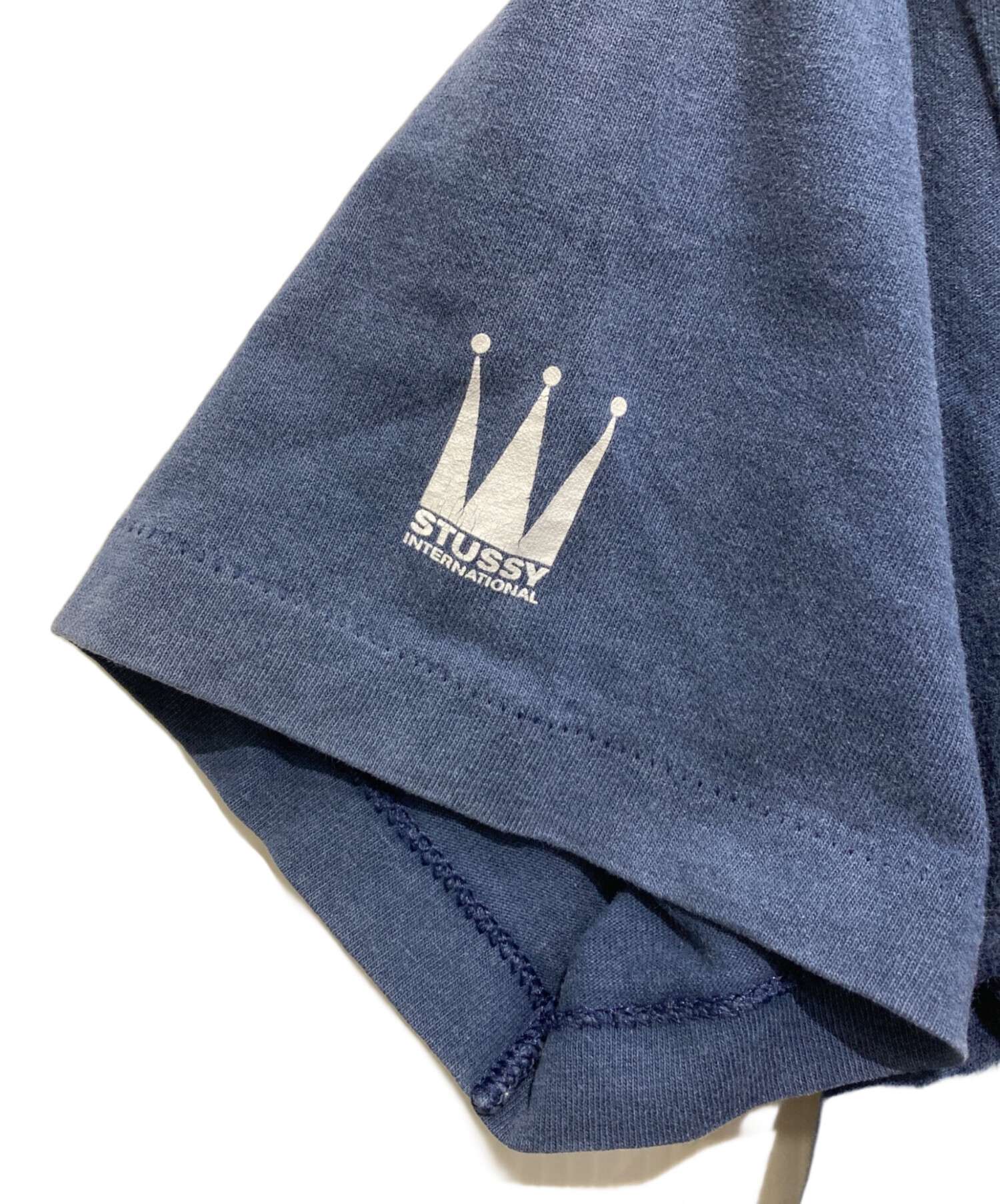 激レア　old Stussy タンクトップ ネイビー ロゴプリント 中古・古着通販】OLD STUSSY (オールドステューシー) クラウンプリント