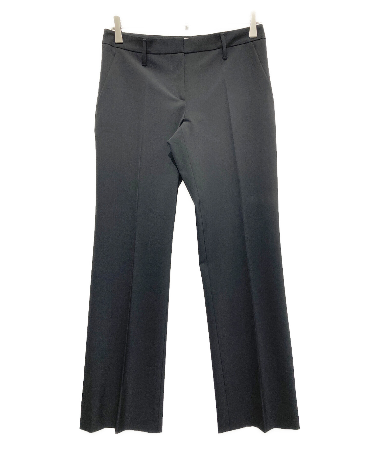中古・古着通販】PRADA (プラダ) センタープレスパンツ ブラック