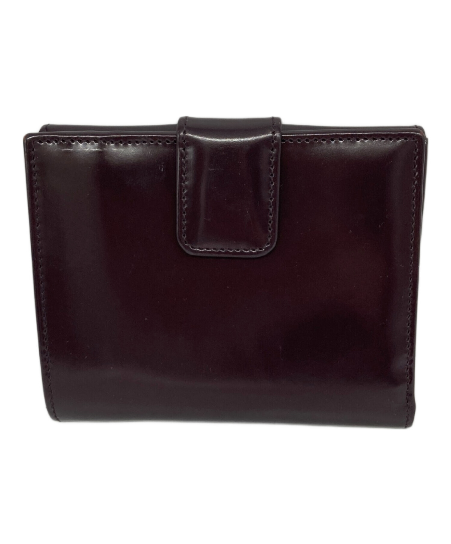 中古・古着通販】GUCCI (グッチ) 2つ折り財布 バーガンディー