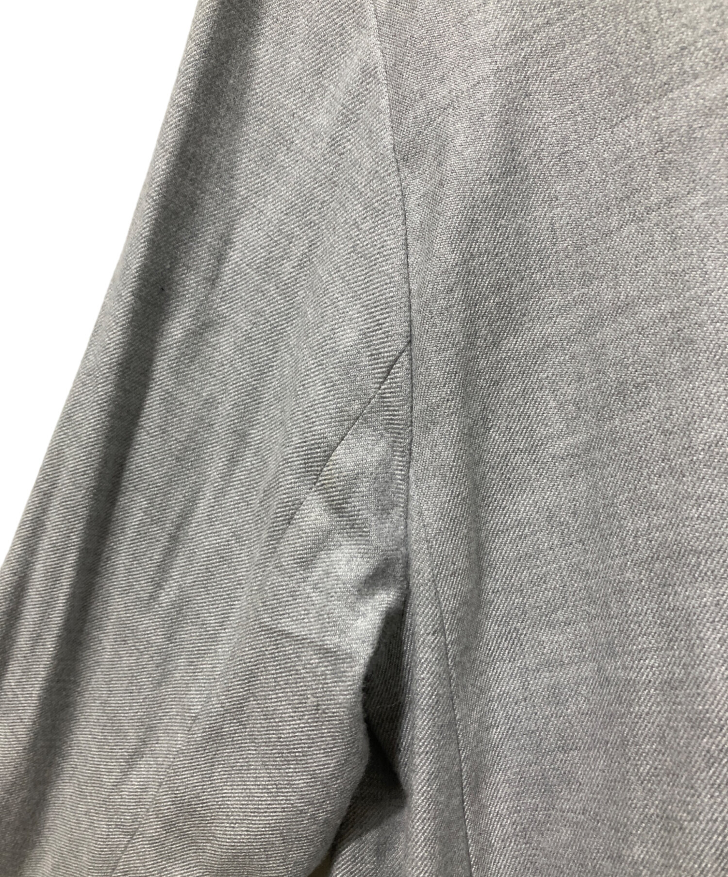 中古・古着通販】ebure (エブール) 長袖ワンピース ライトグレー